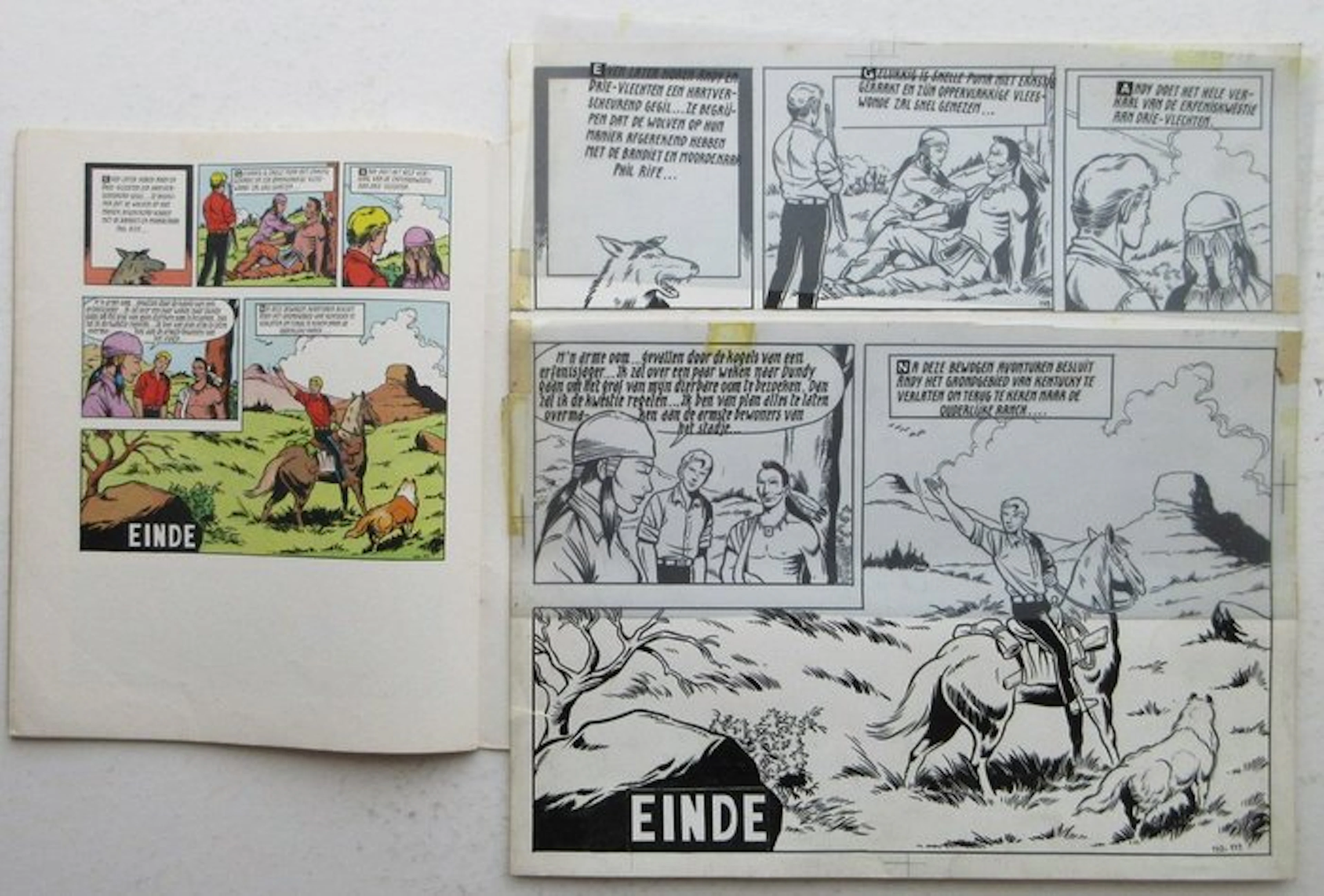Bessy 85 - Originele pagina (p.28) - De drie vlechten - 1 original page - 1970
