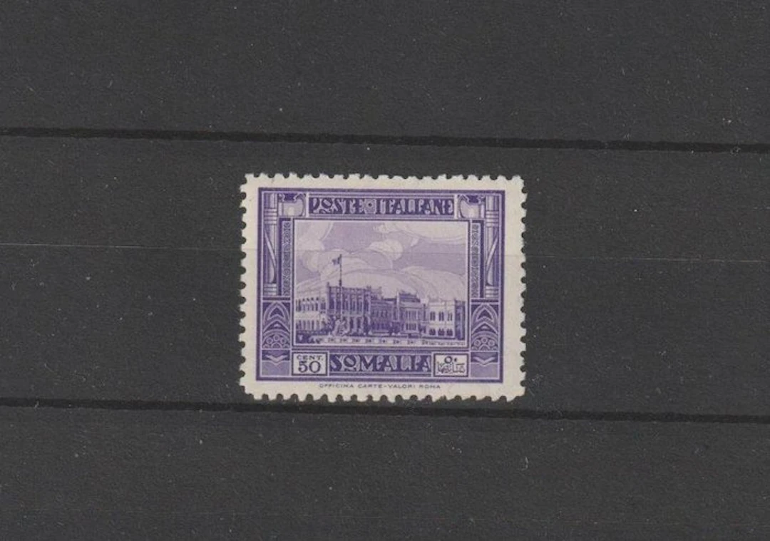 Italian Somalia 1932 - Pittorica 50 centesimi violetto...