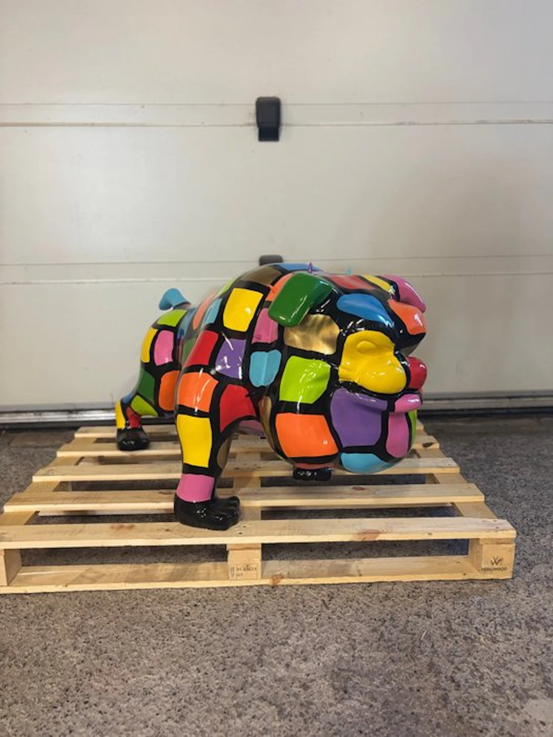 Rob VanMore - Sculpture, The Bulldog XXXL - 100cm - 60 cm - polyresin