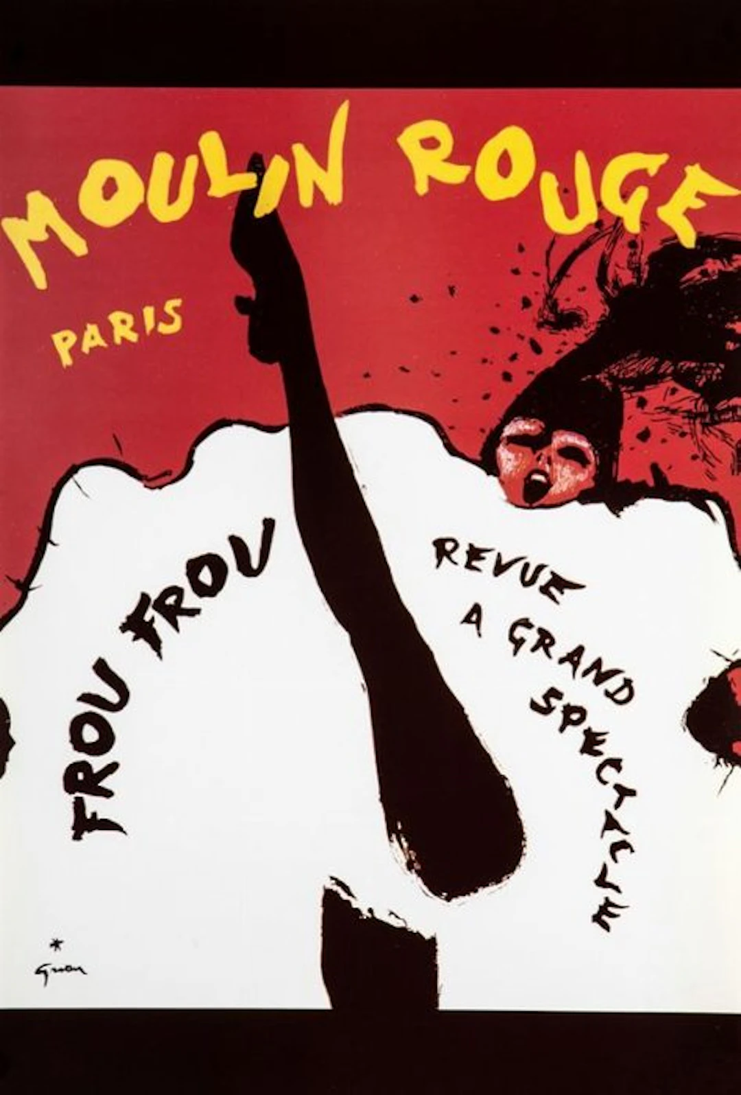 René Gruau - MOULIN ROUGE - FROU FROU - 1980s