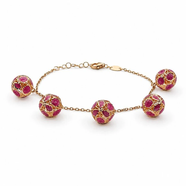 Bracelet - 18 kt. Yellow gold - Handmade - Made in Italy