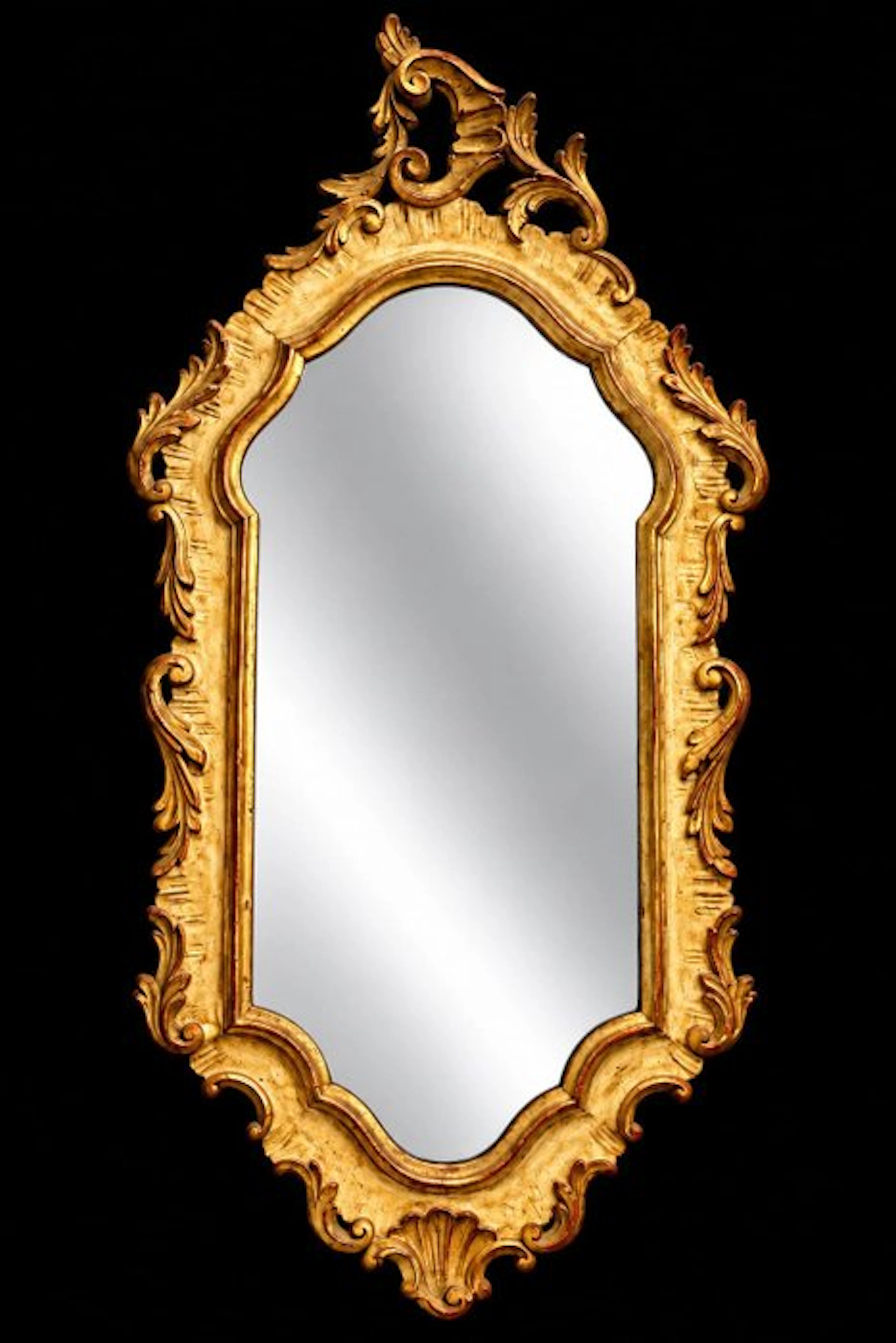 Mirror - gilded wood - Revival Wall mirror 1890