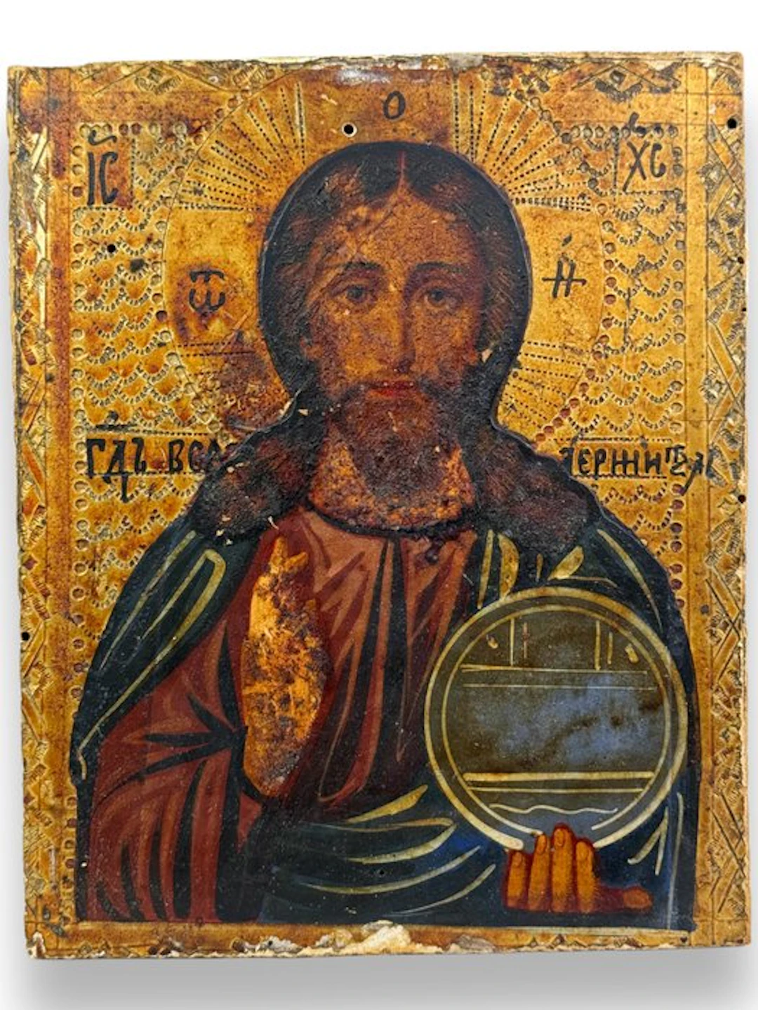Icon - Christ Pantocrator - Wood