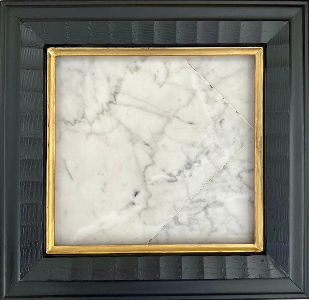 Frame - Wood - ebonized guilloché