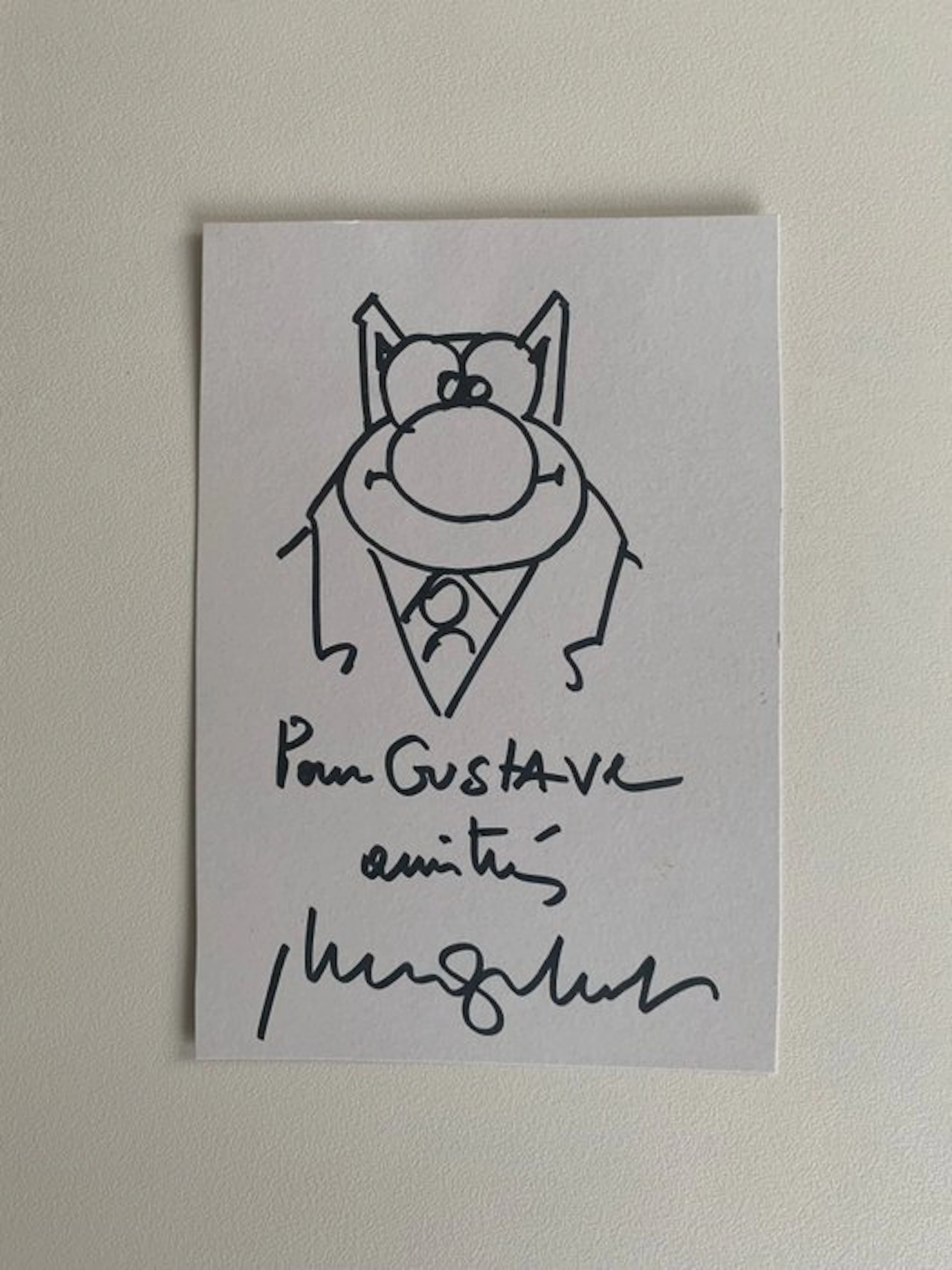 Le Chat - 1 Autographed original drawing