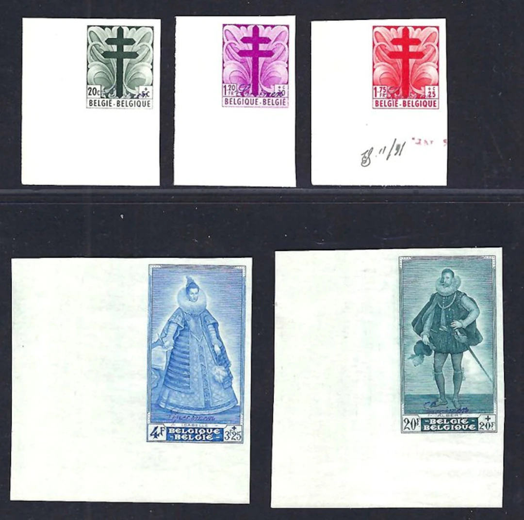 Belgium 1948 - Ongetand