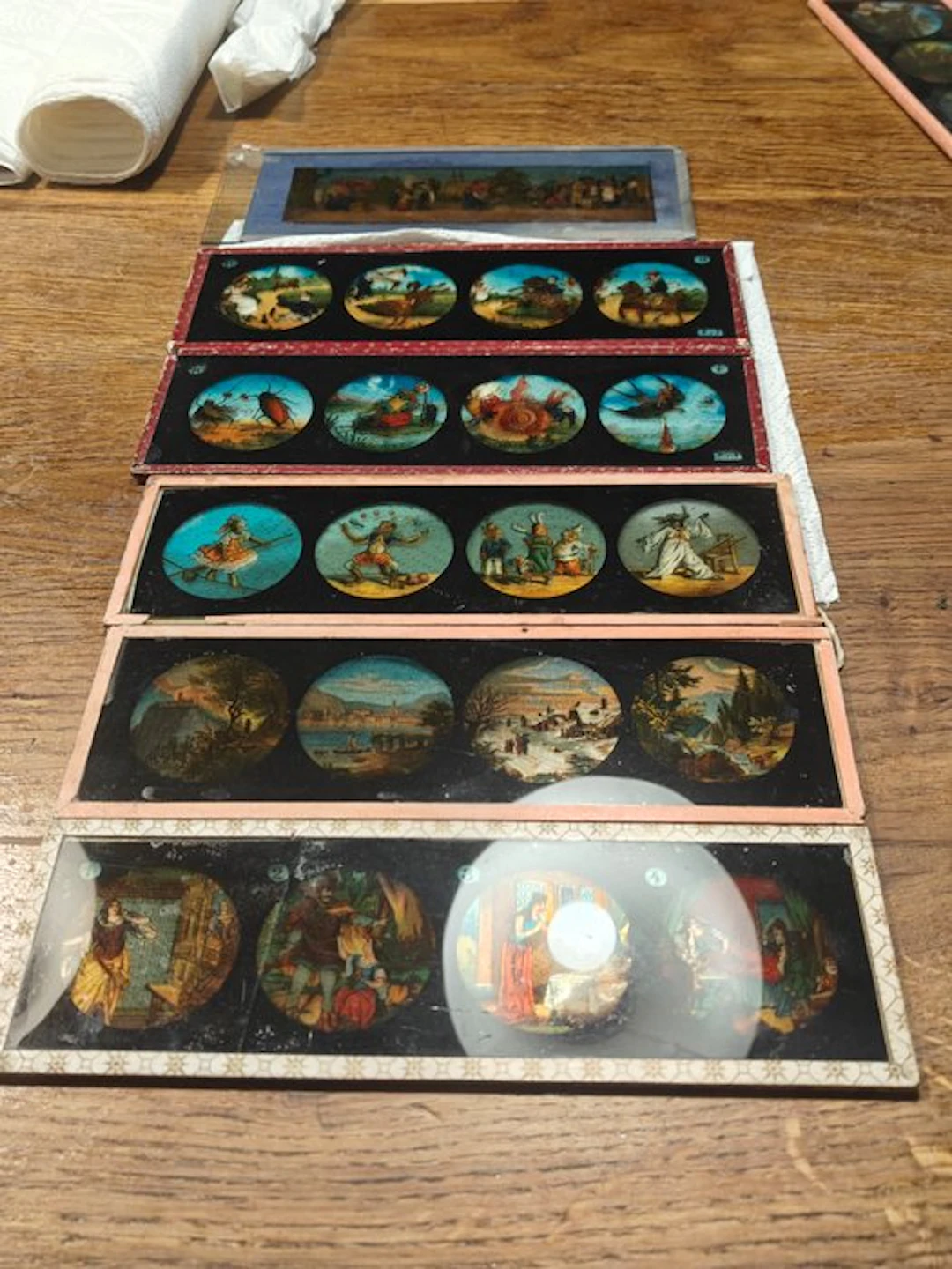320 stuks toverlantaarn plaatjes Magic lantern slides