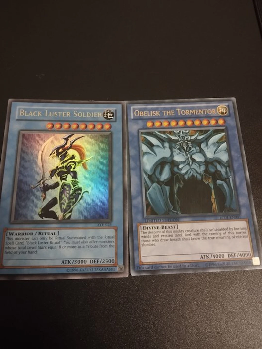 Konami - 2 Card - Yu-Gi-Oh! - Black Luster Soldier Foil, Limited edition