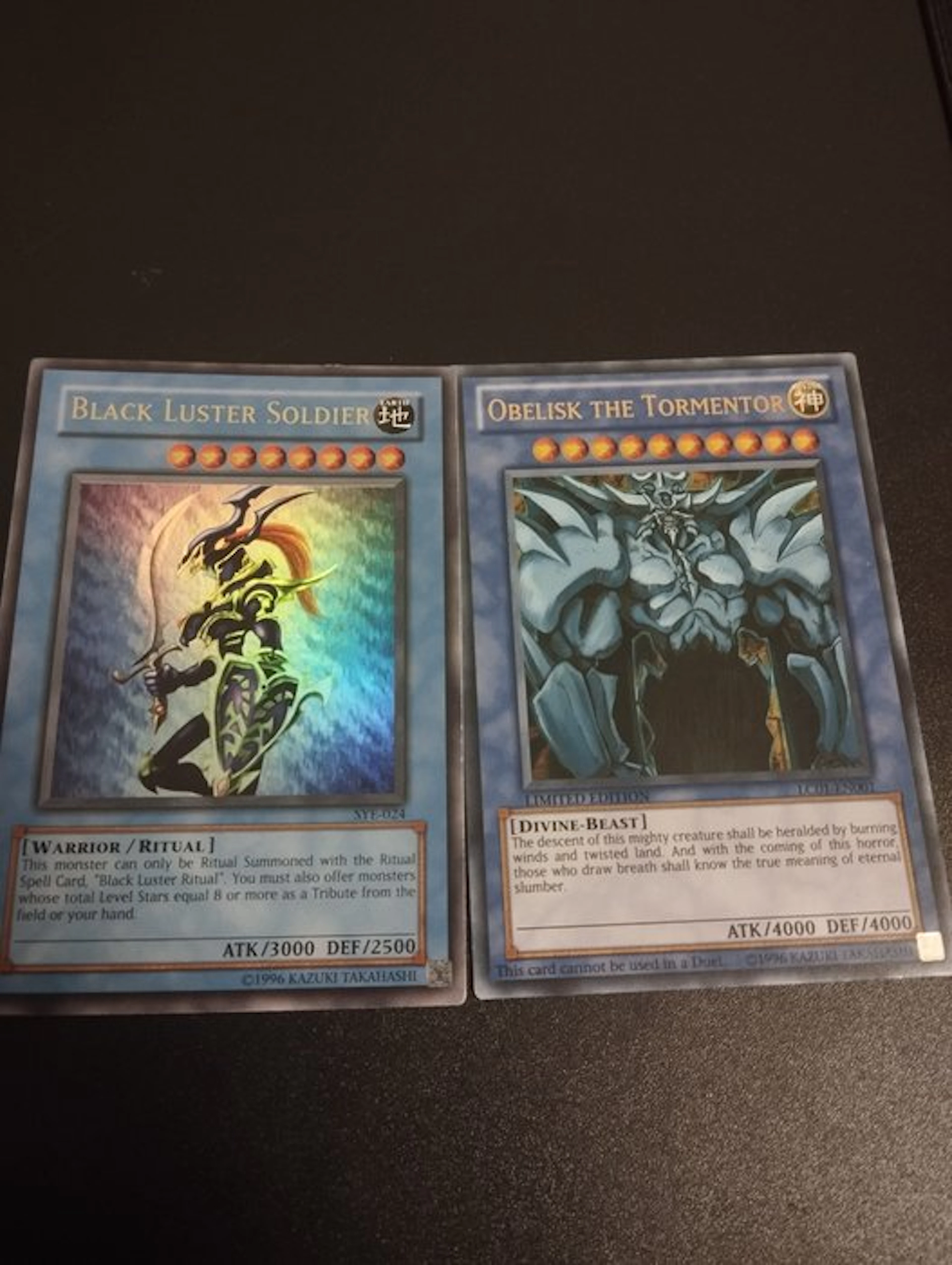 Konami - 2 Card - Yu-Gi-Oh! - Black Luster Soldier Foil, Limited edition