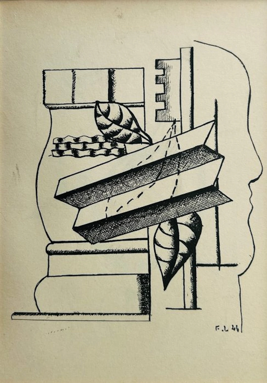 Fernand Léger (1881-1955) - Sans-titre - Héliogravure signée