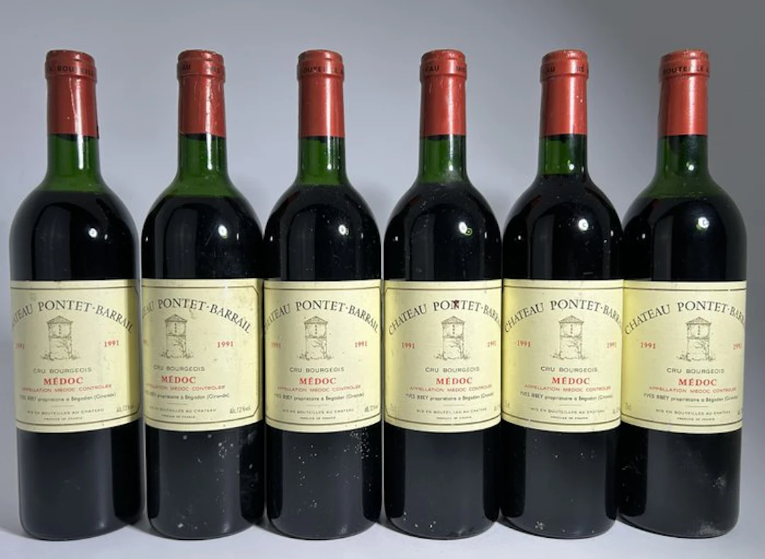 1991 Château Pontet-Barrail - Medoc Cru Bourgeois - 6 Bottles (0.75L)