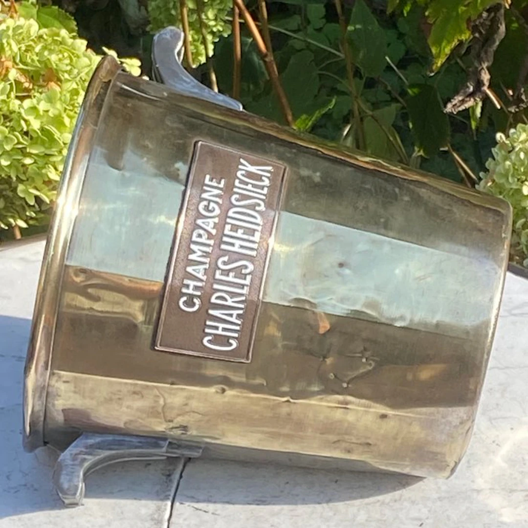 CHARLES HEIDSIECK (Reims) / ARGIT (Paris) - Champagne cooler - Brass / Tin