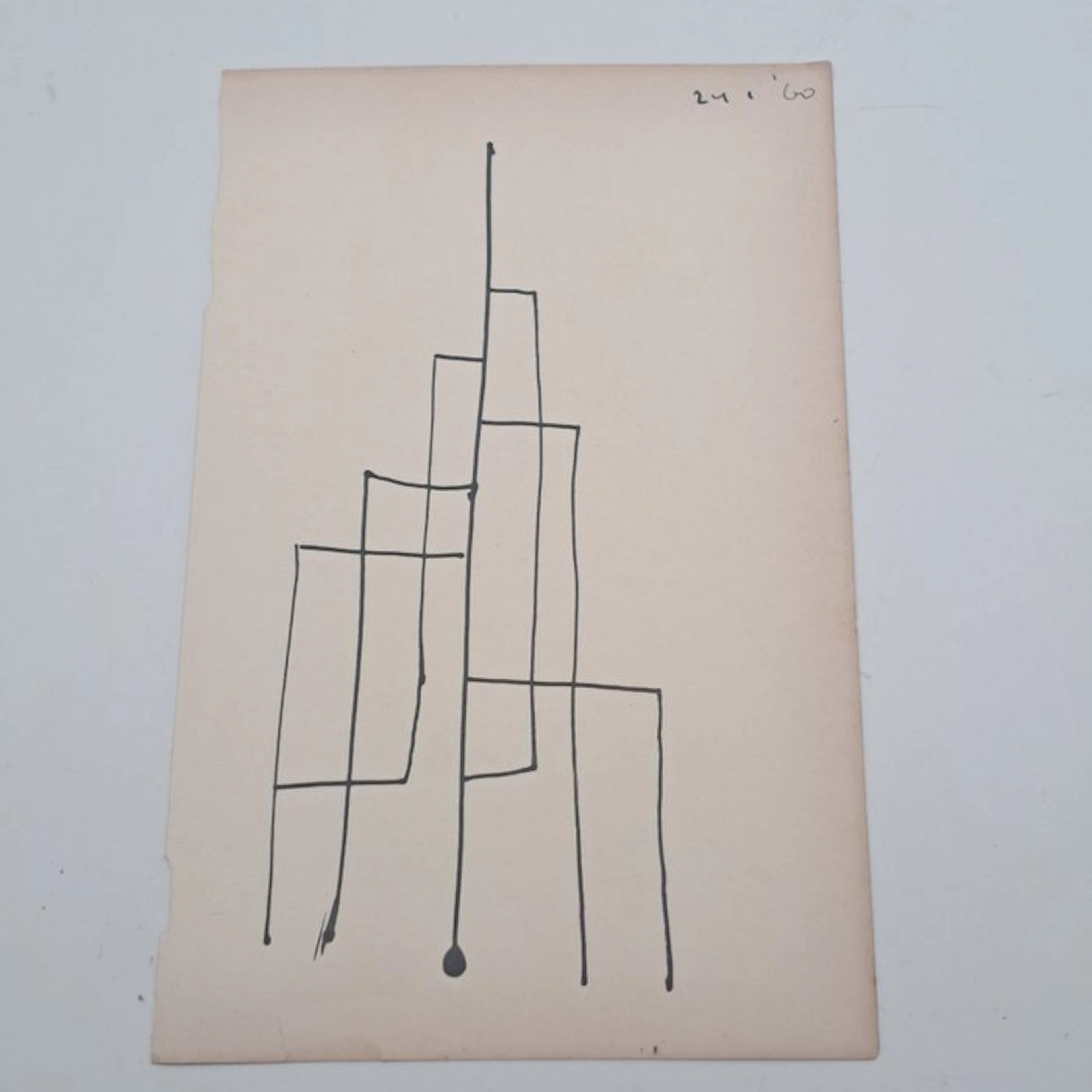 Siep Van Den Berg (1913-1998) - Set van 6 abstracte pentekeningen