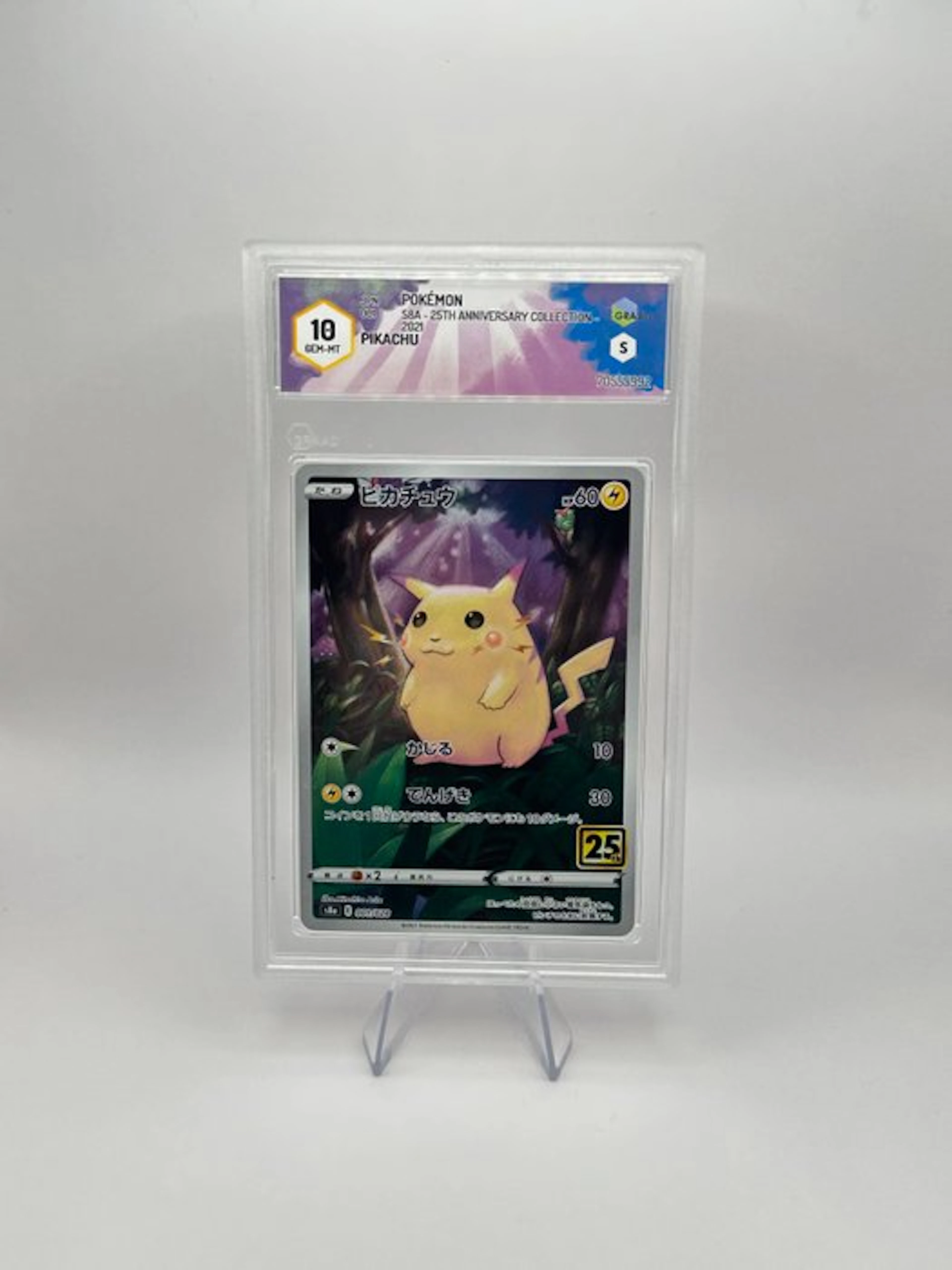 Pokémon - 1 Graded card - Pikachu 001/028 Promo card
