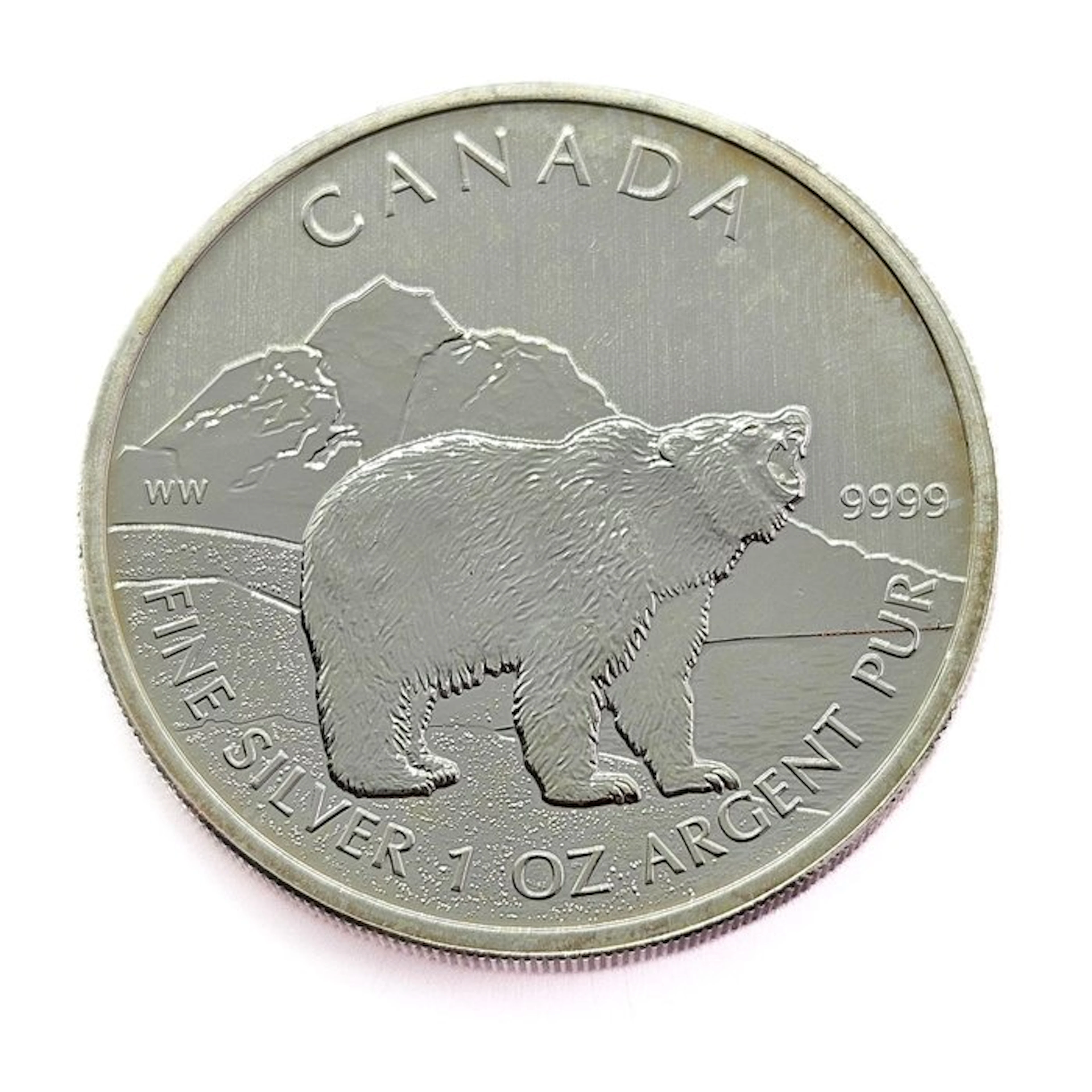 Canada. 5 Dollars 2011 - Grizzly Bear