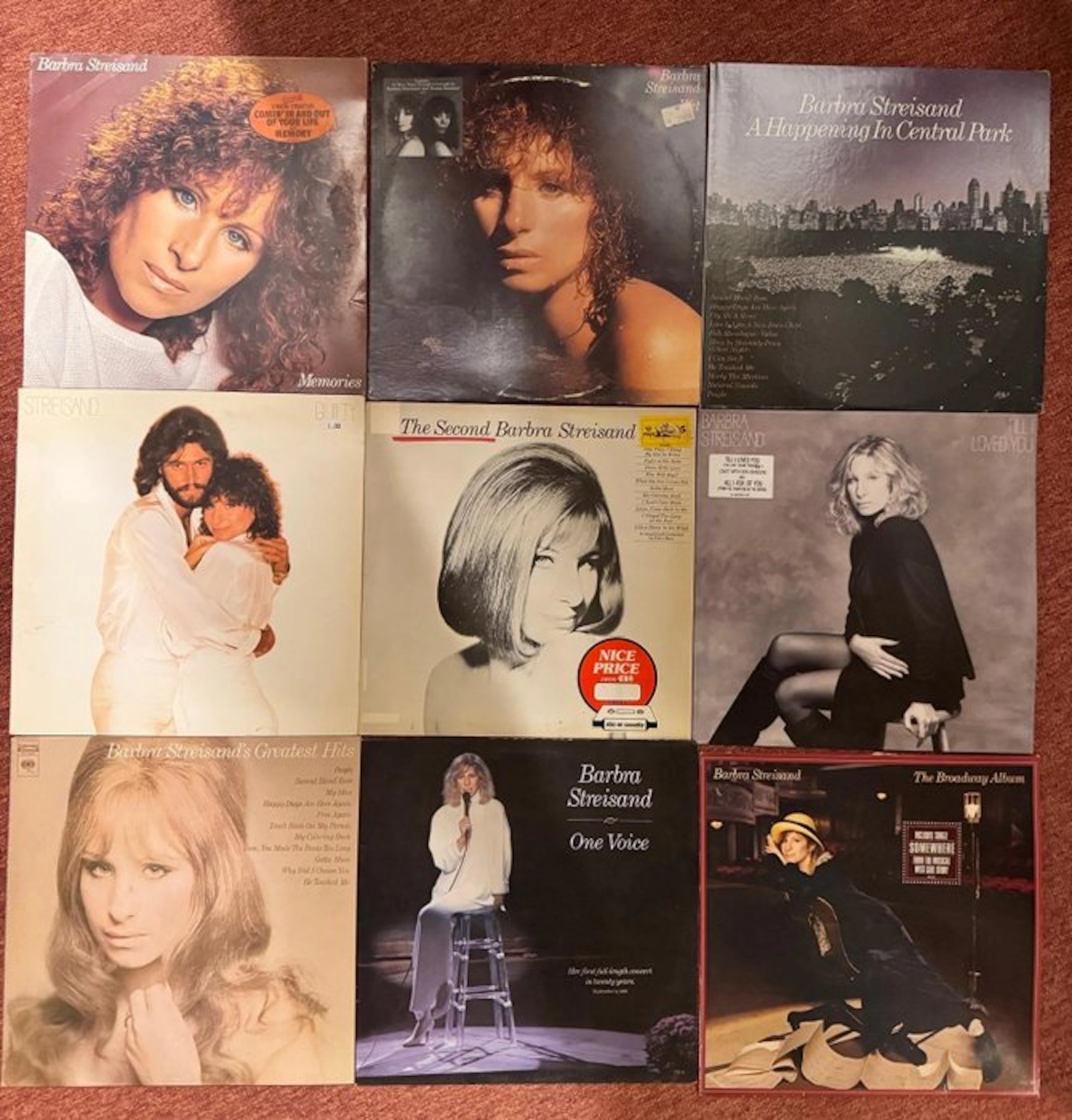 Barbra Streisand - Collection of 9 albums - Multiple...