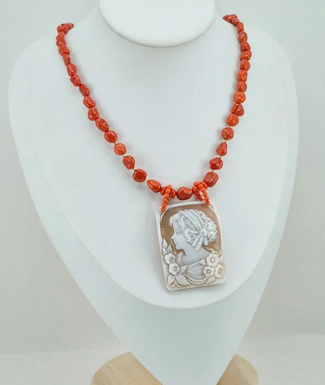 Coral - Silver, Gold-plated - Necklace - CORALLO MEDITERRANEO