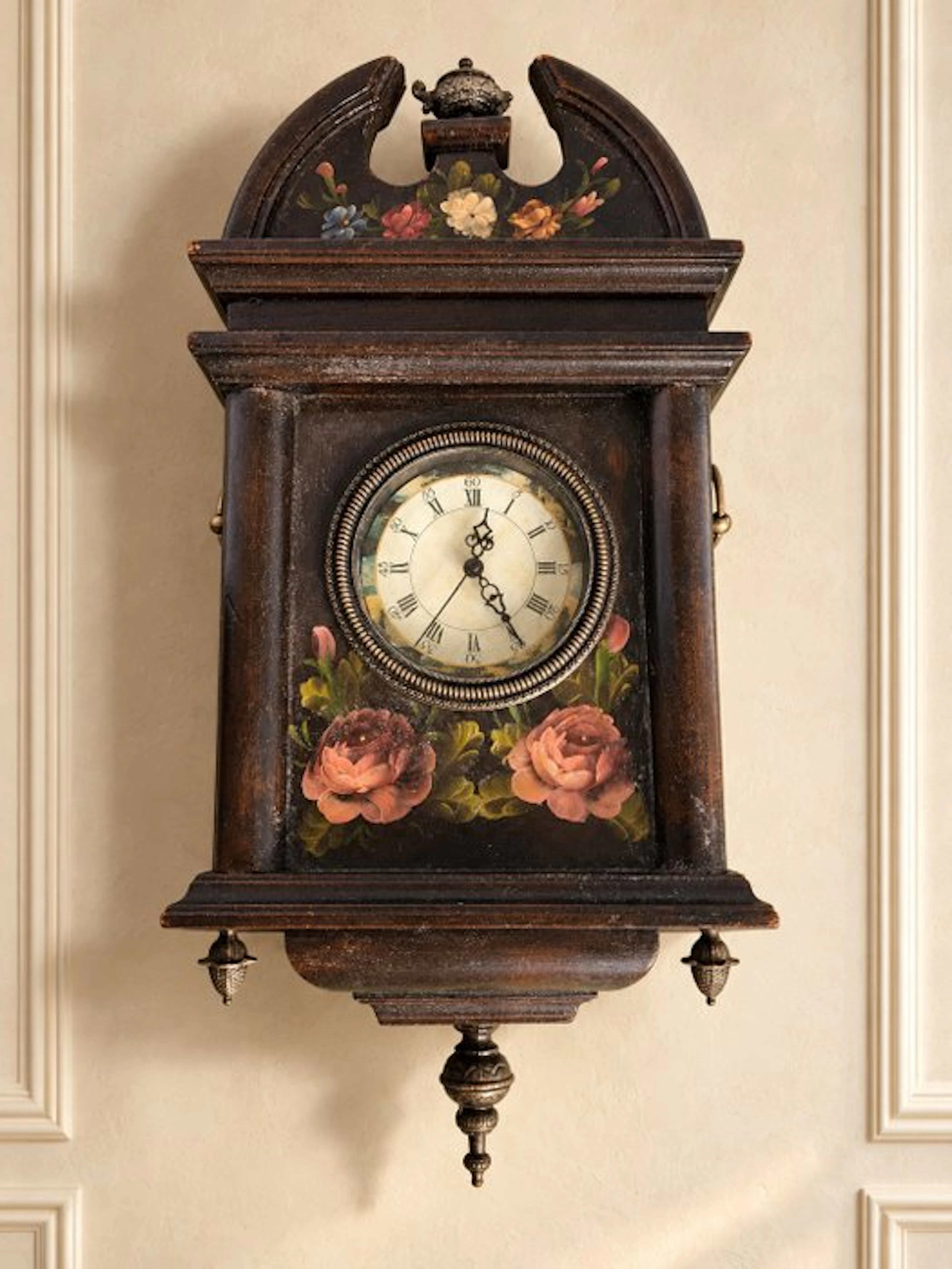 Clock - - Cherry wood - 1950-1960 - WORKING