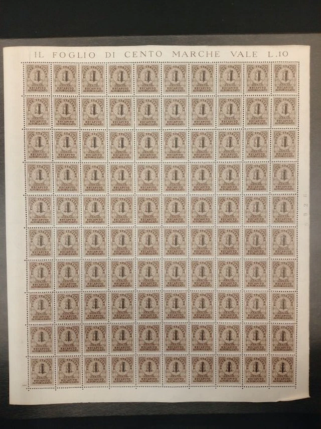 Italy - RSI collection of 18 new, full sheets with original gum RSI1