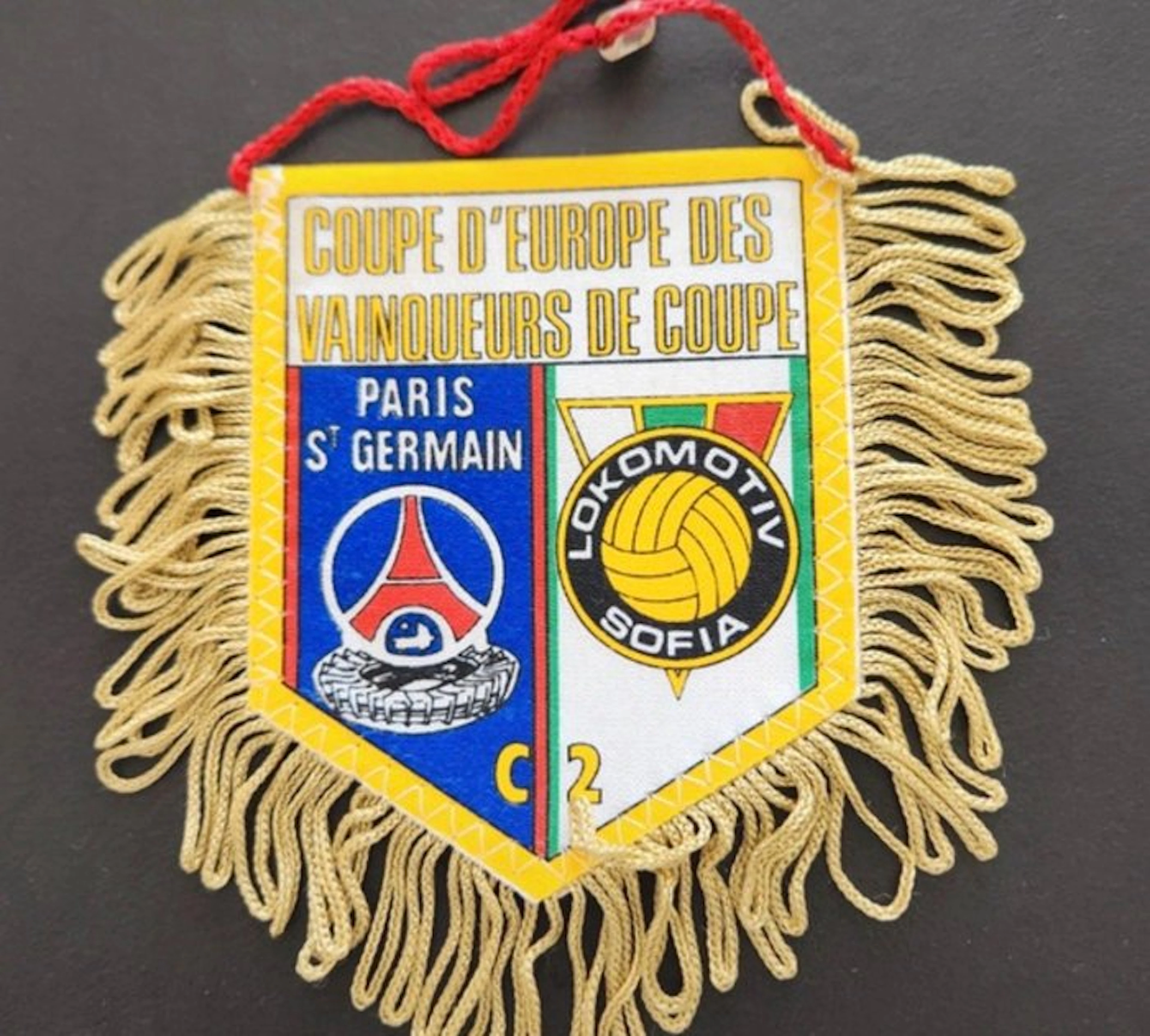 Paris Saint-Germain - Coppa delle Coppe UEFA - 1982 - Flag / pennant