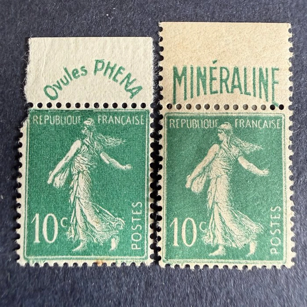 France - Yvert 188/188A "Minéraline et Phéna" mint * with hinge.