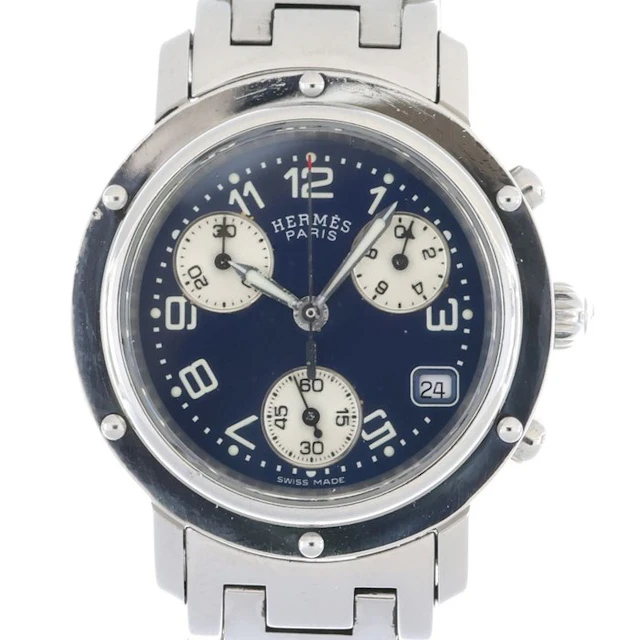 Hermès - Hermès Clipper Chronograph – Blue Dial - No...