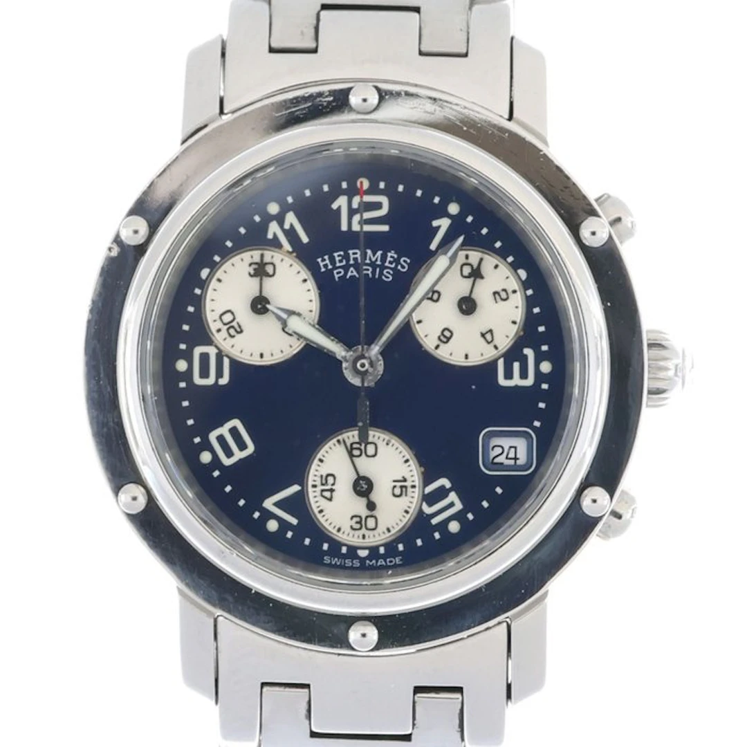 Hermès - Hermès Clipper Chronograph – Blue Dial - No...
