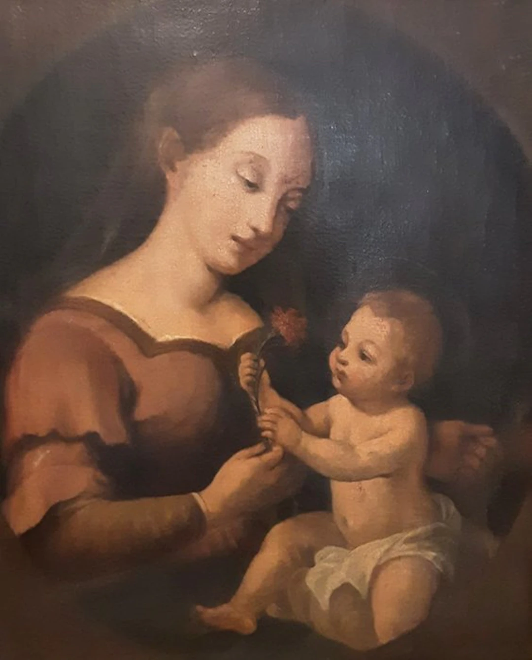 Scuola italiana (XVIII-XIX) - Madonna con bambino - NO RESERVE