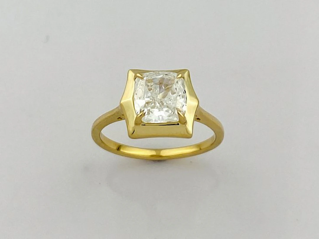 Ring - 14 kt. Yellow gold - 2.02ct. tw. Diamond (Lab-grown)