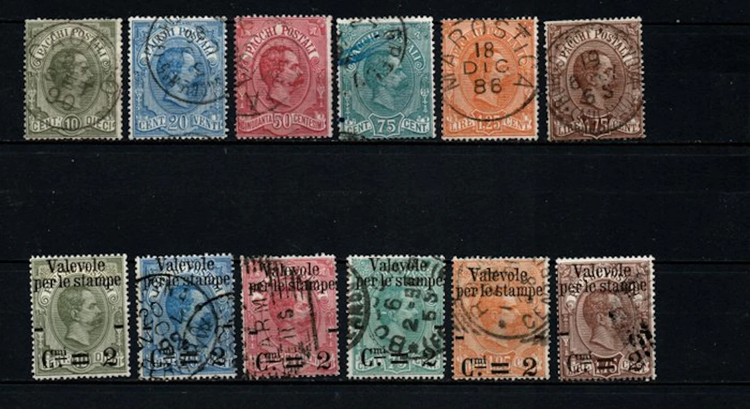 Italy Kingdom - Series of used mail packages - Sassone S.2100, S.6
