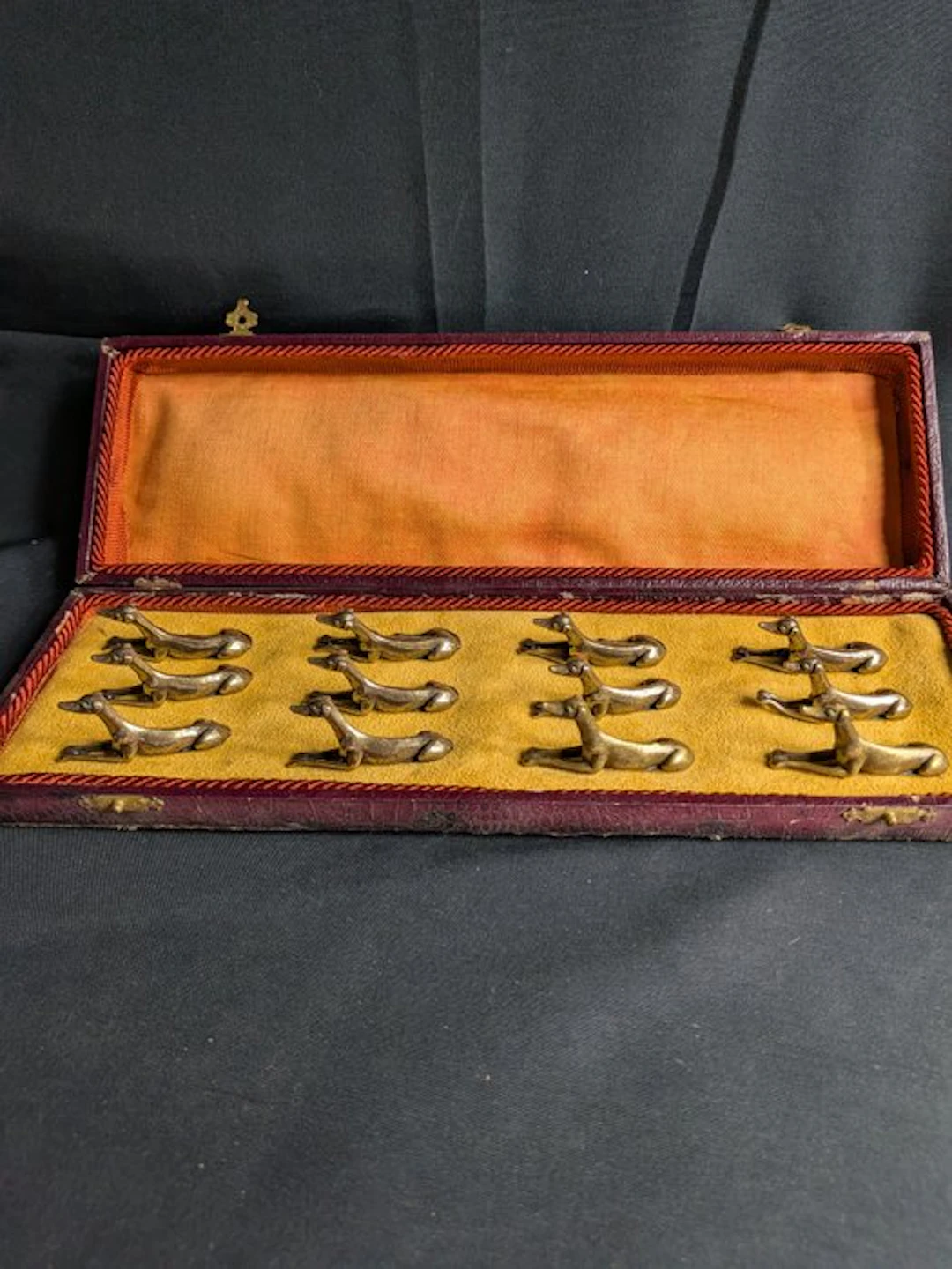 Knife rest (12) - Lévrier - Brass
