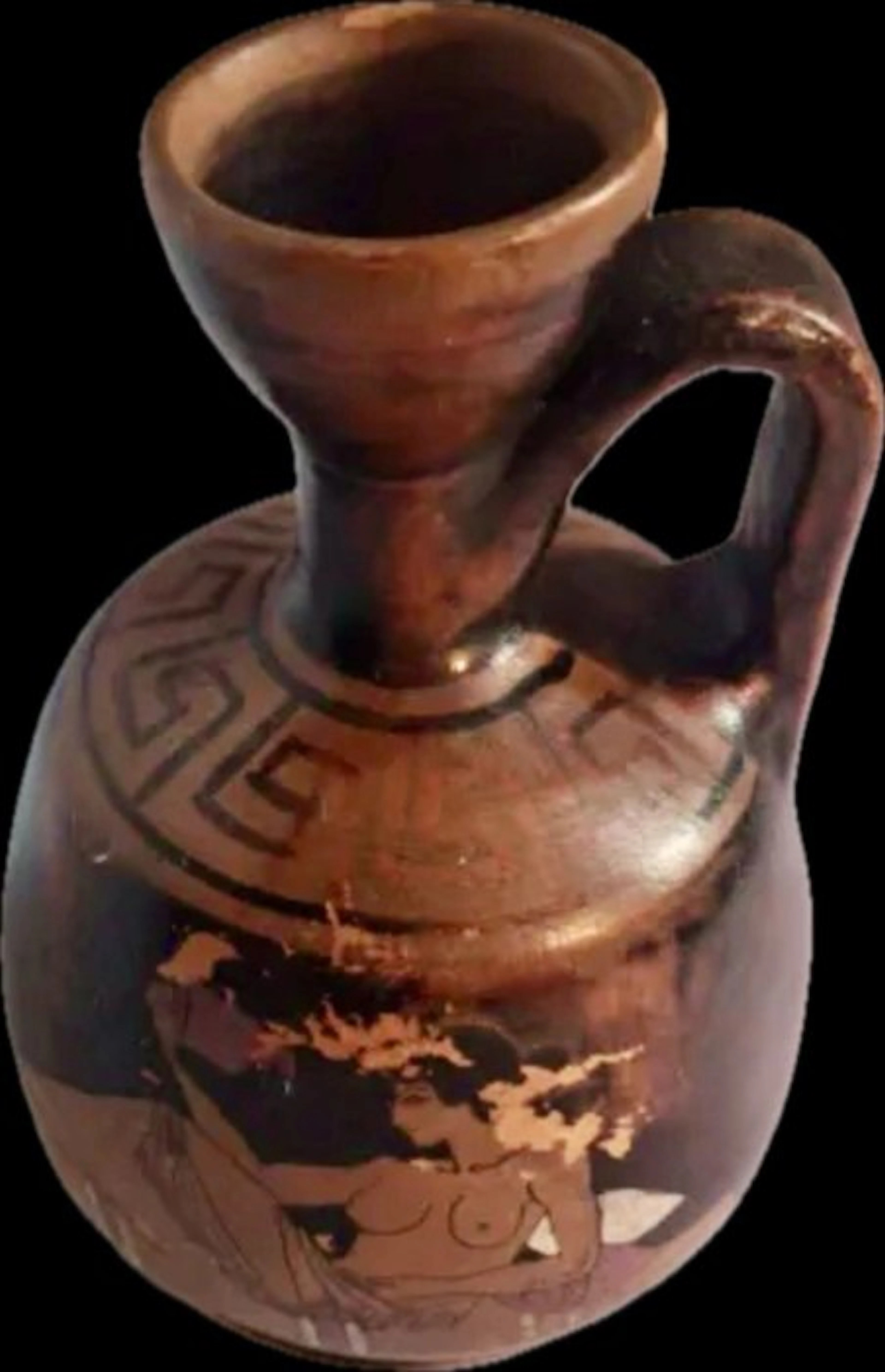 Earthenware Vase - 14 cm - Replica of an Ancient Greek Lekythos