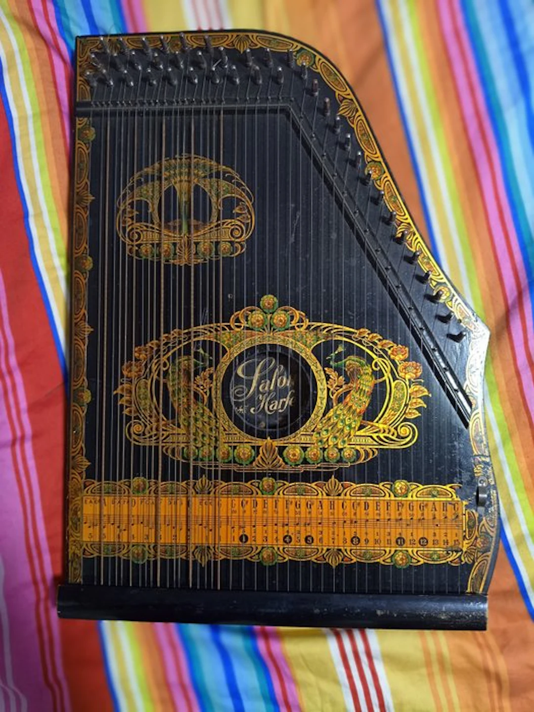 de - Salon Harfe - - Zither - Germany - 1950 (No reserve price)