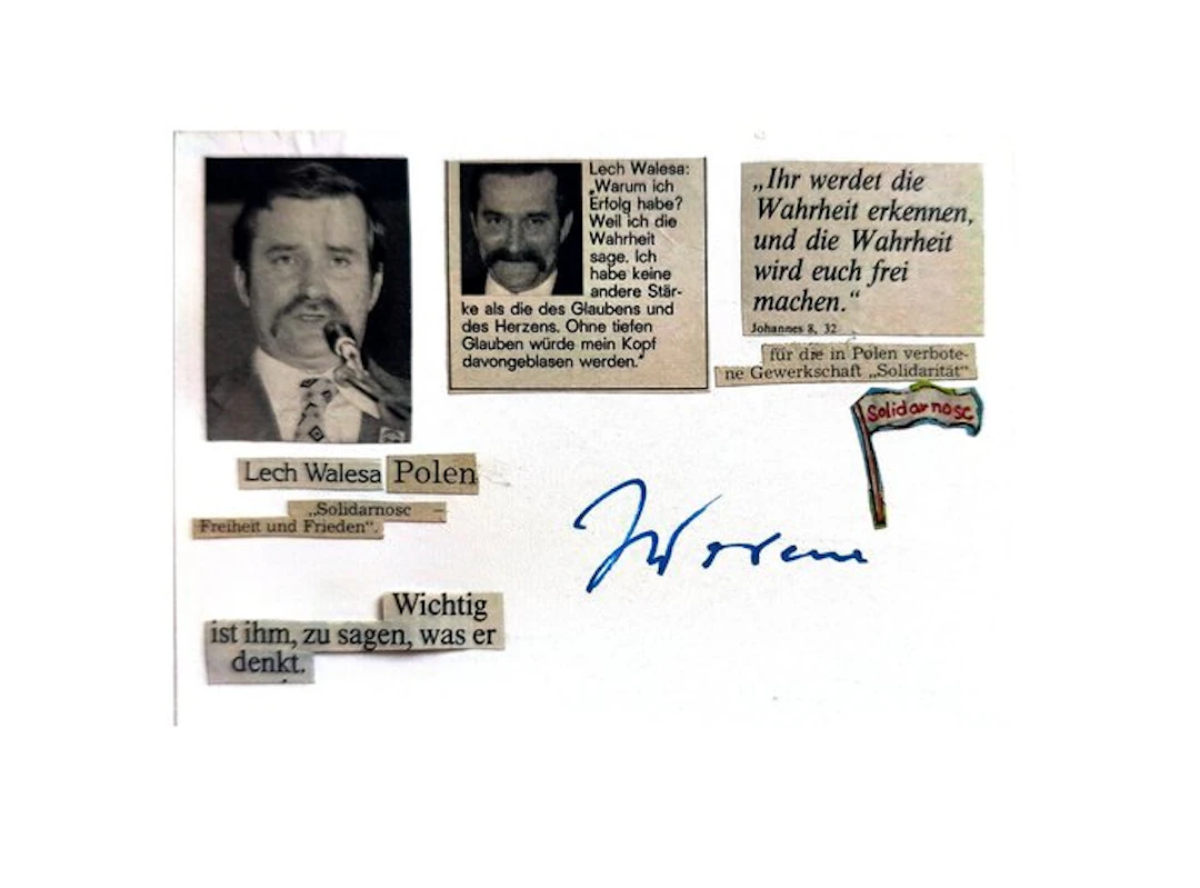 Lech Walesa - Nobel Peace Prize laureate - President of...