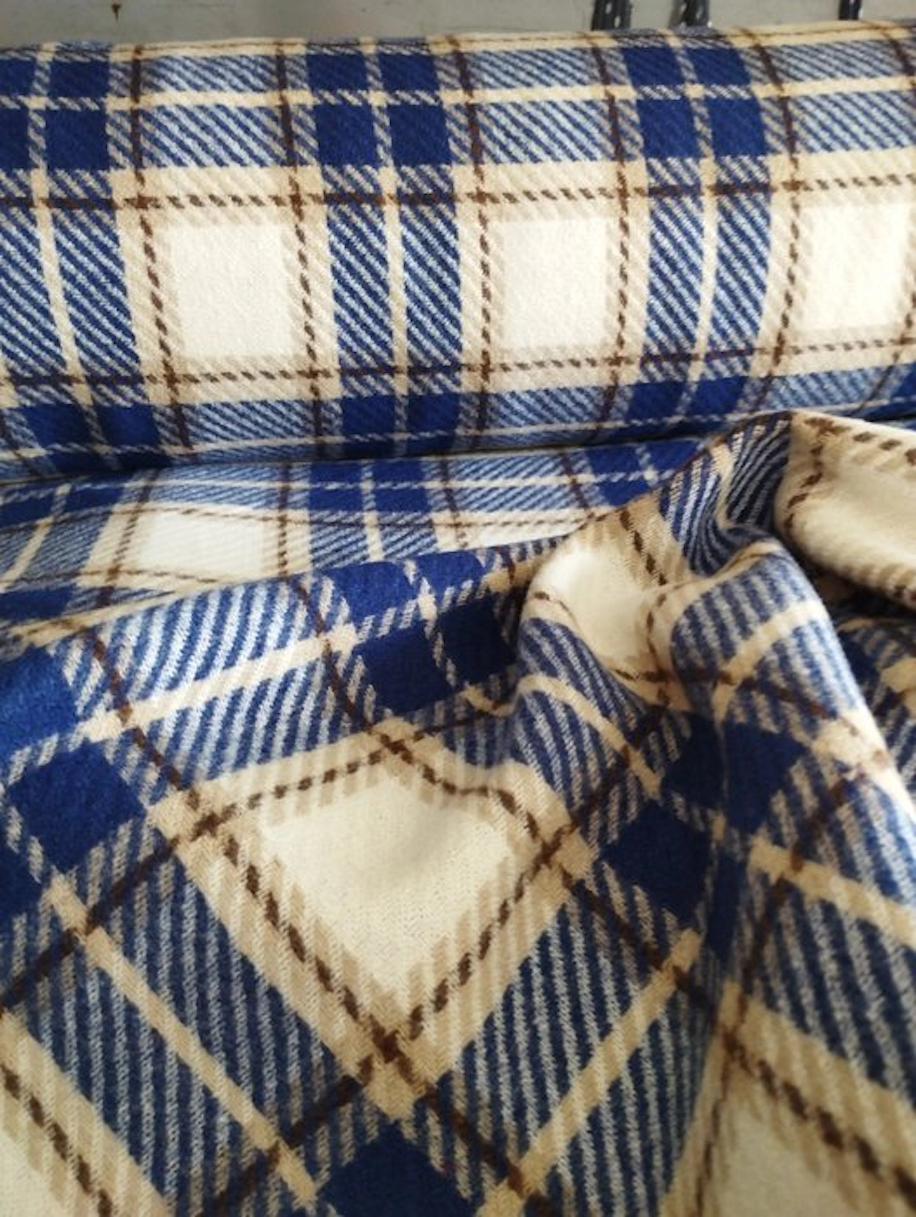 Wool tartan, 80% high grammage, 600x140 - Textile - 600 cm - 140 cm