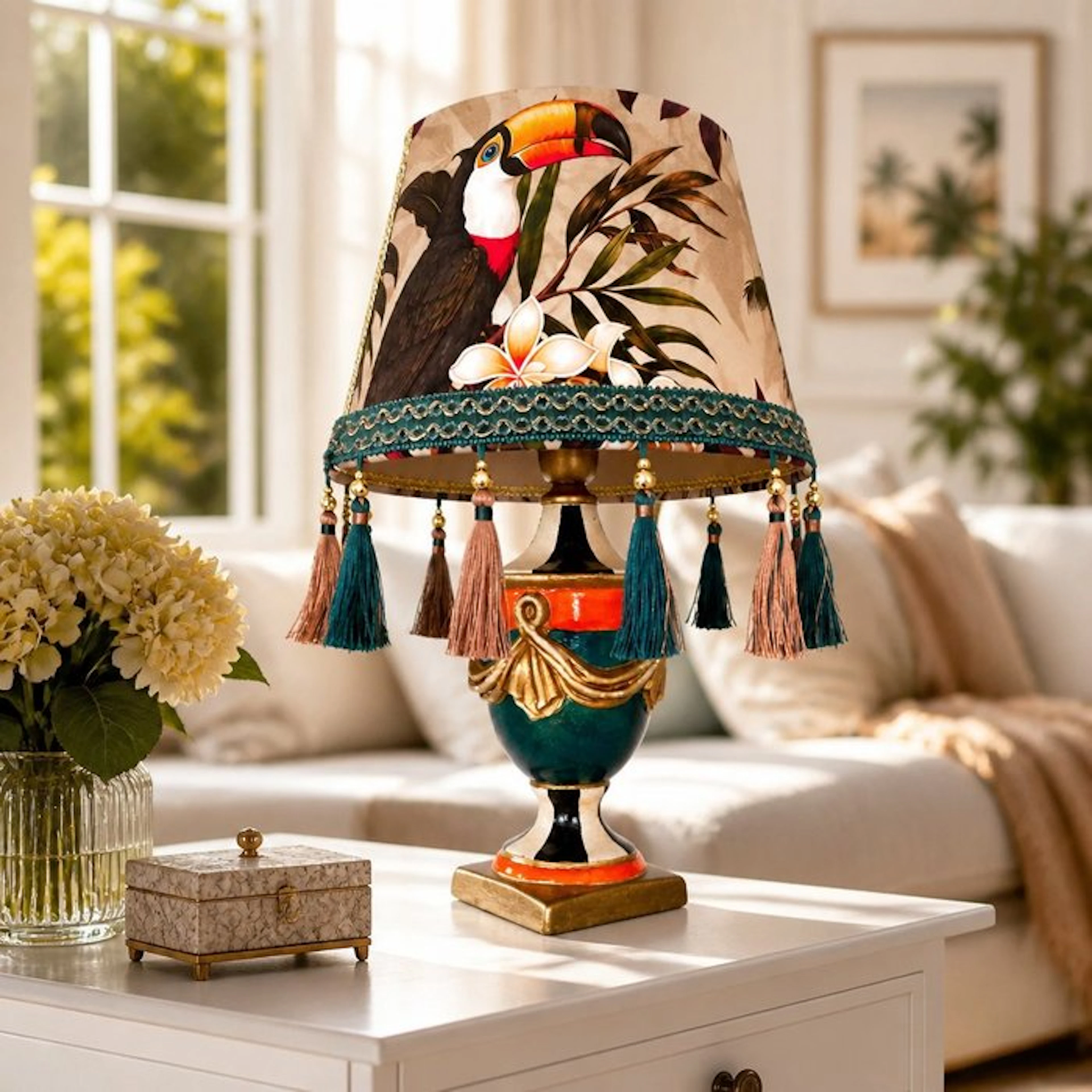 Table lamp - Ceramic - One-of-a-kind piece