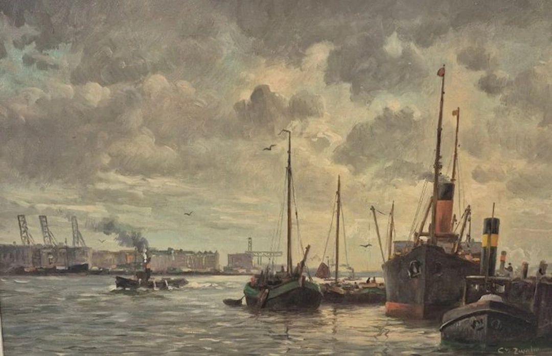 Cor van der Zwalm (1884-1955) - Waalhaven.