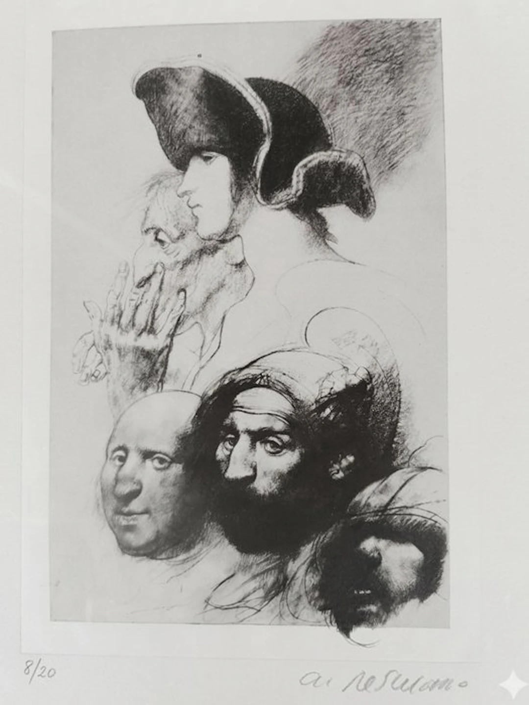 Armando de Stefano (1926 - Studio per Volti