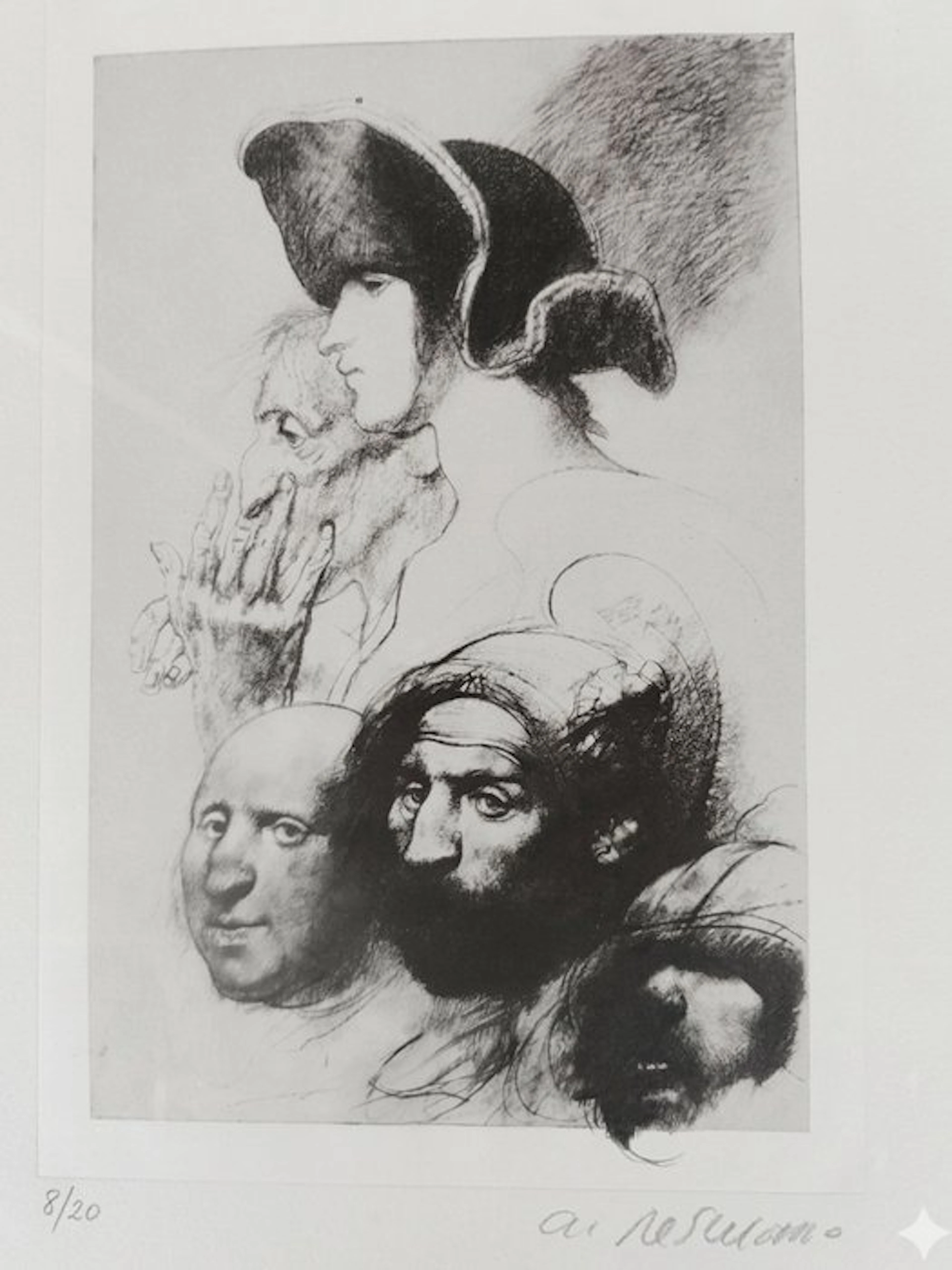 Armando de Stefano (1926 - Studio per Volti
