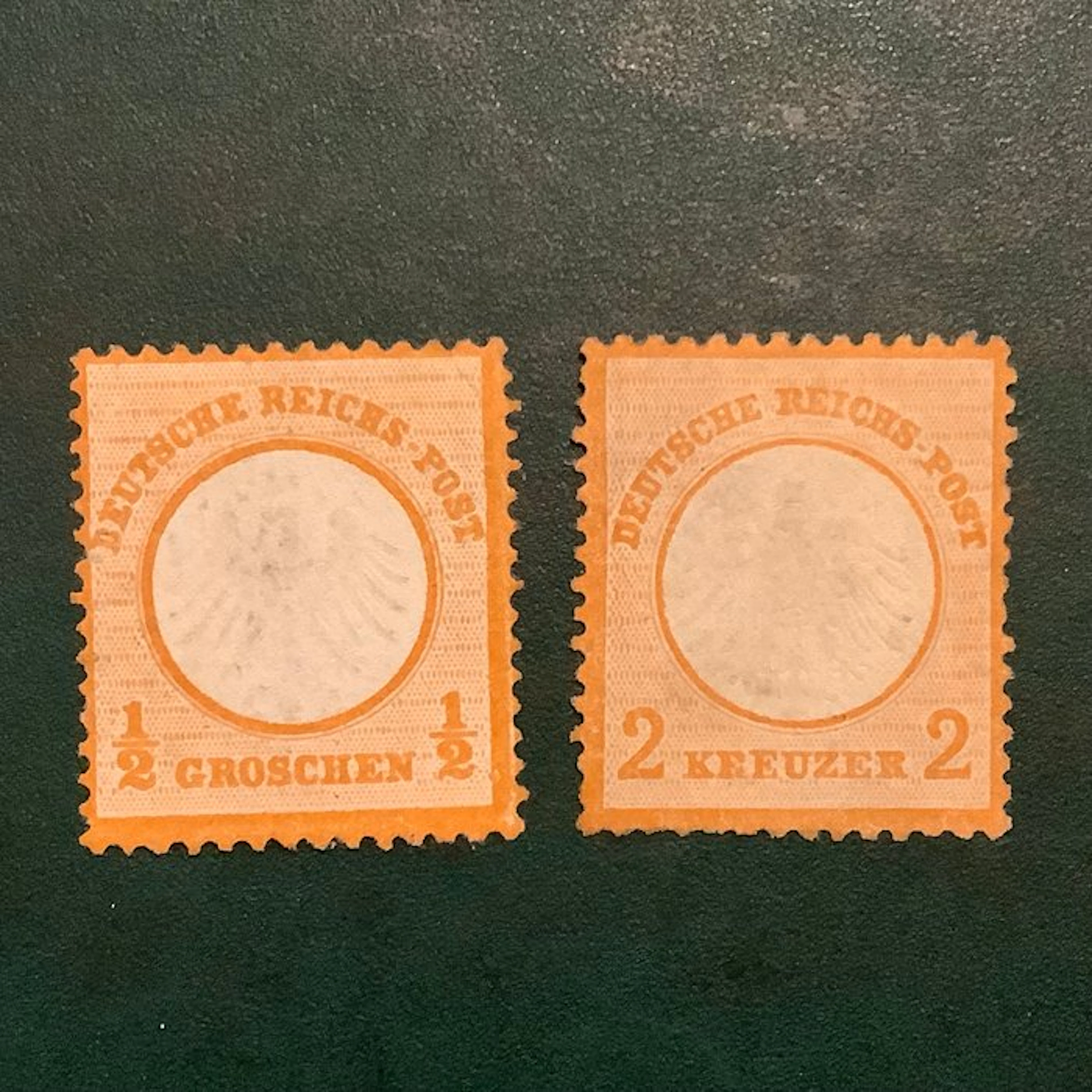 German Empire 1872 - Additional values for small Brutschield- MNG