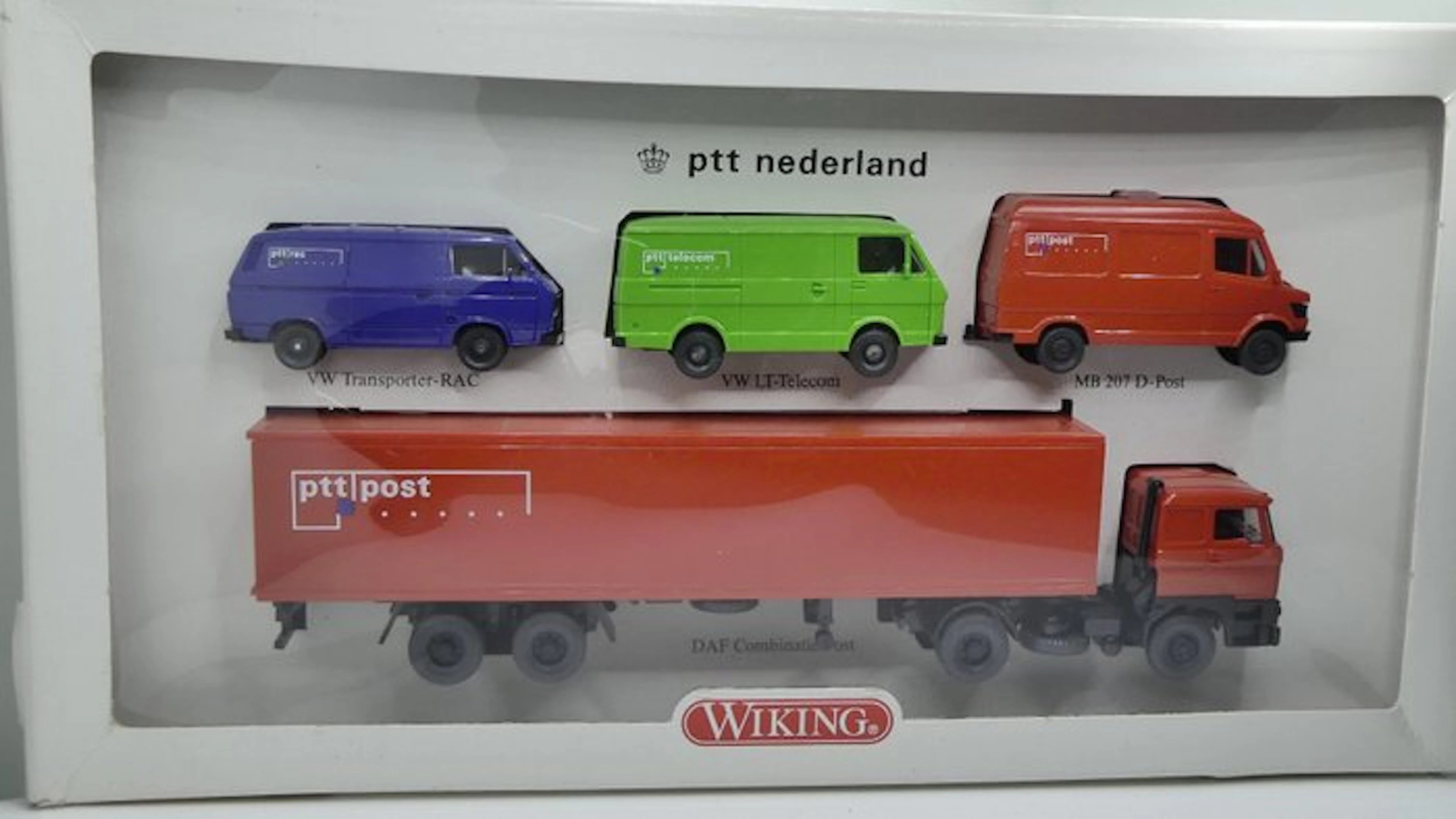 Wiking H0 - 997/01 - Model train vehicles (1) - PTT Netherlands set