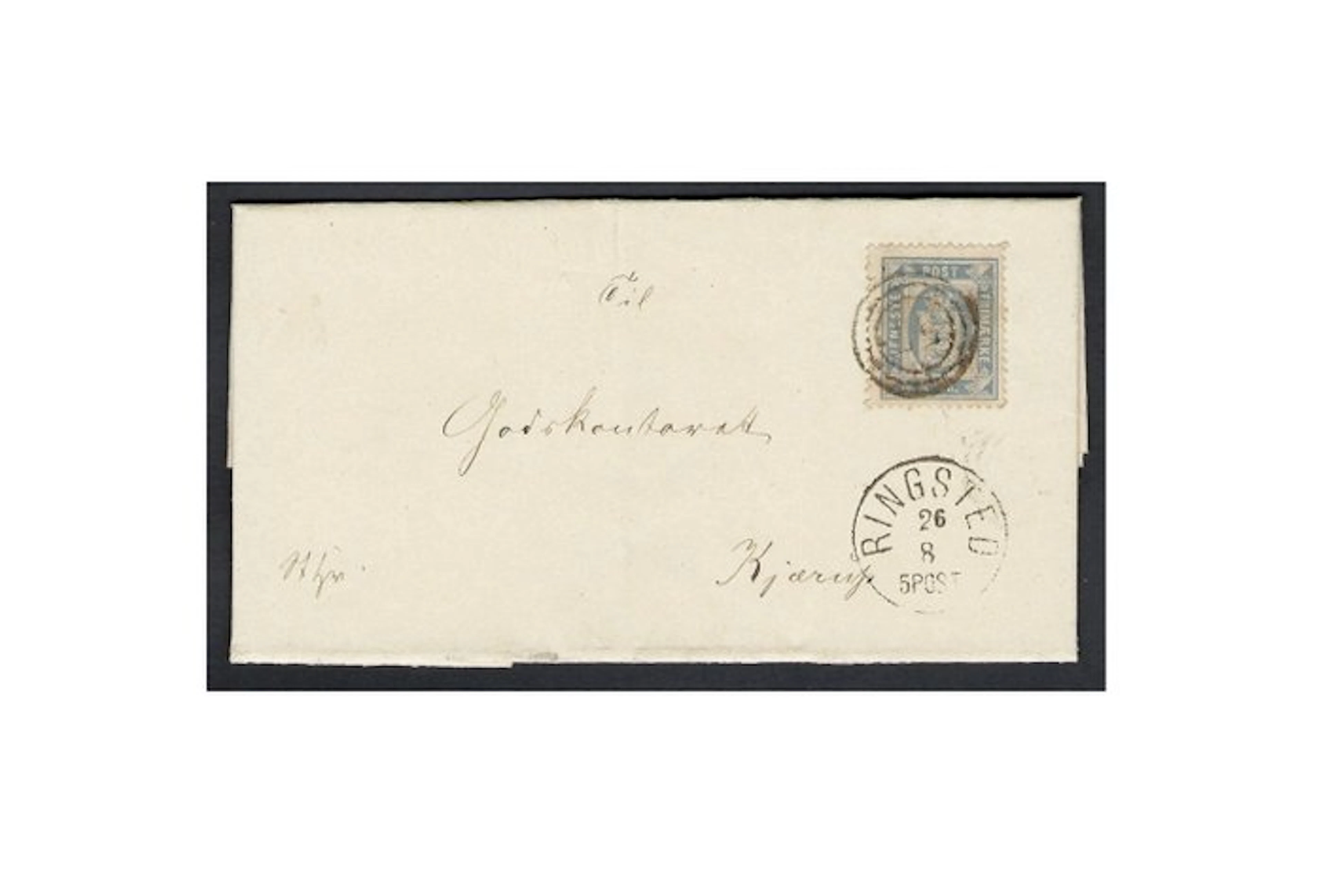 Denmark 1871 - Service Coat of the Arms 2s ultramarine...