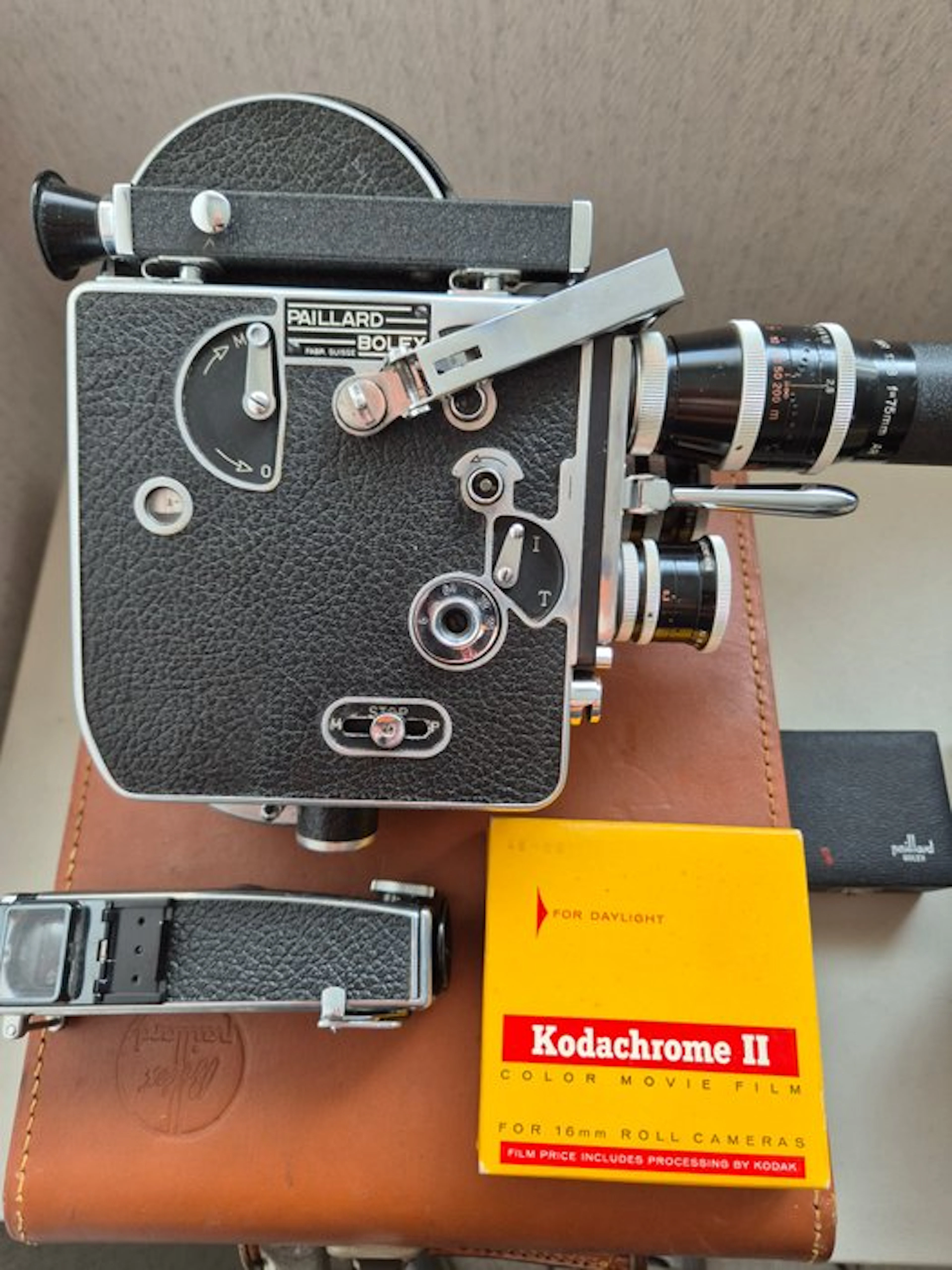 Bolex H16 Reflex + 3 lenzen Movie camera