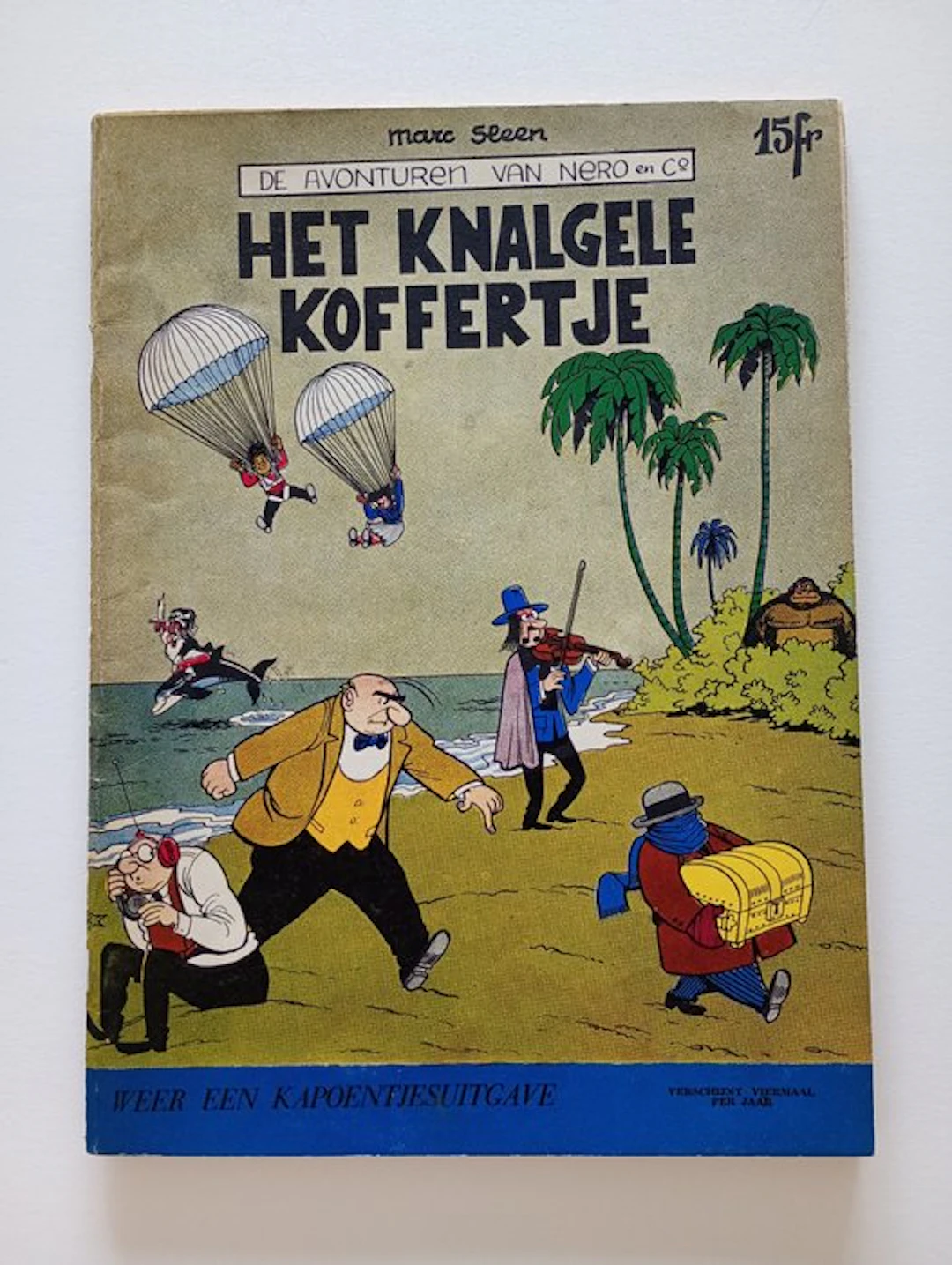 Nero 28 a - Het knalgele koffertje - 1 Album - First edition - 1959