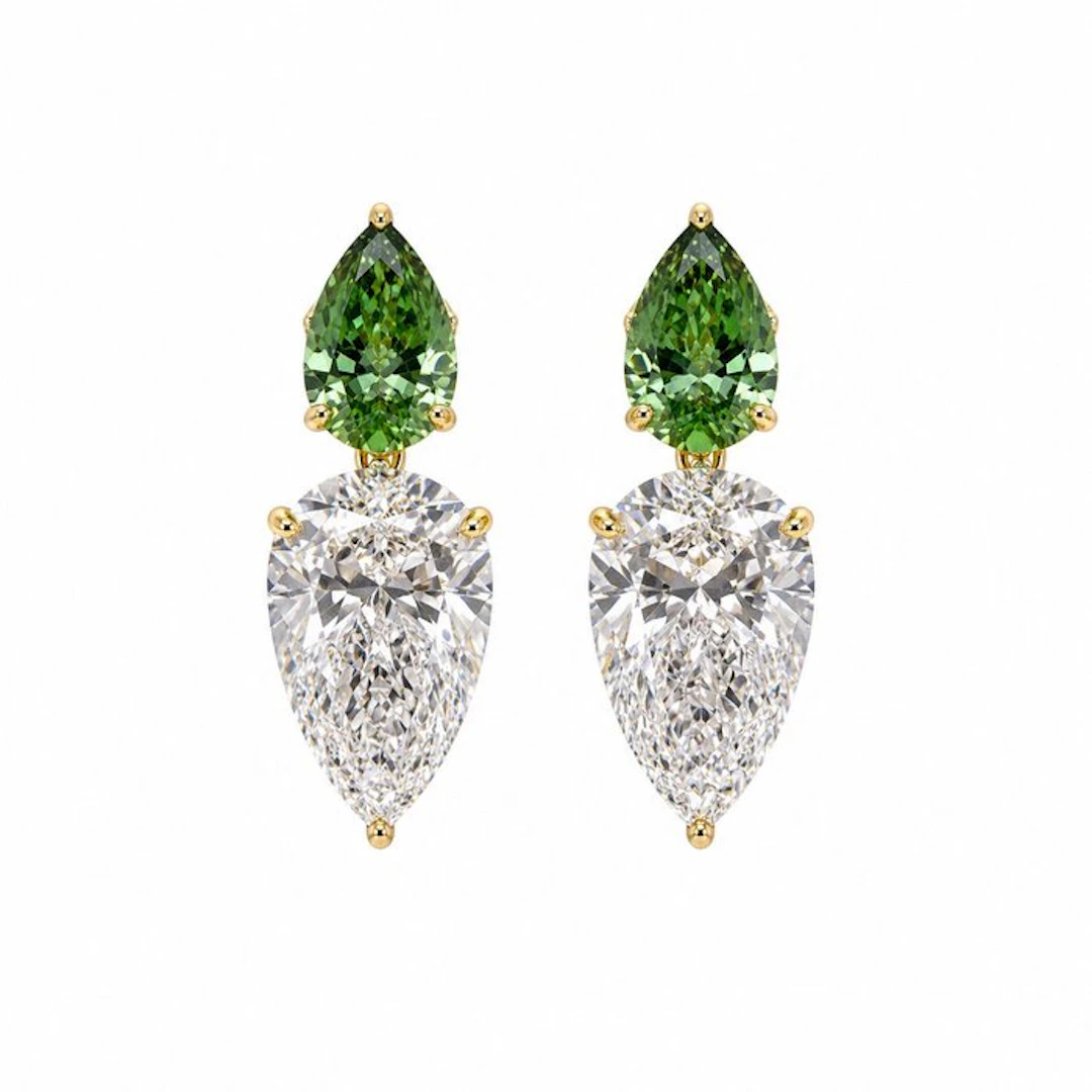 No reserve price - Earrings - 14 kt