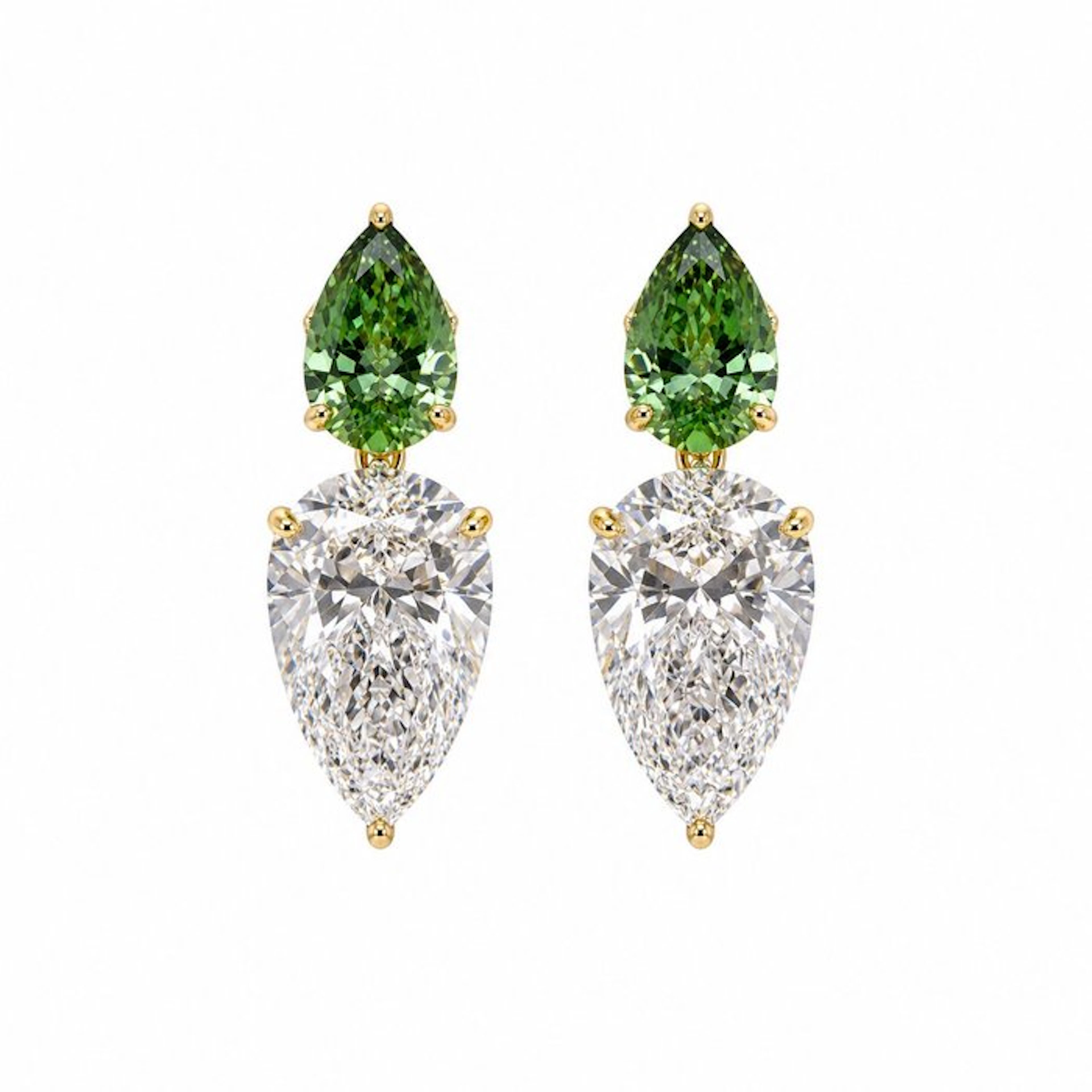 No reserve price - Earrings - 14 kt