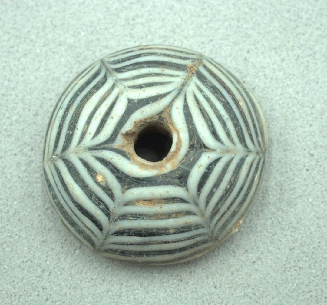 Ancient Roman Bicolour Glass Spindle Whorl