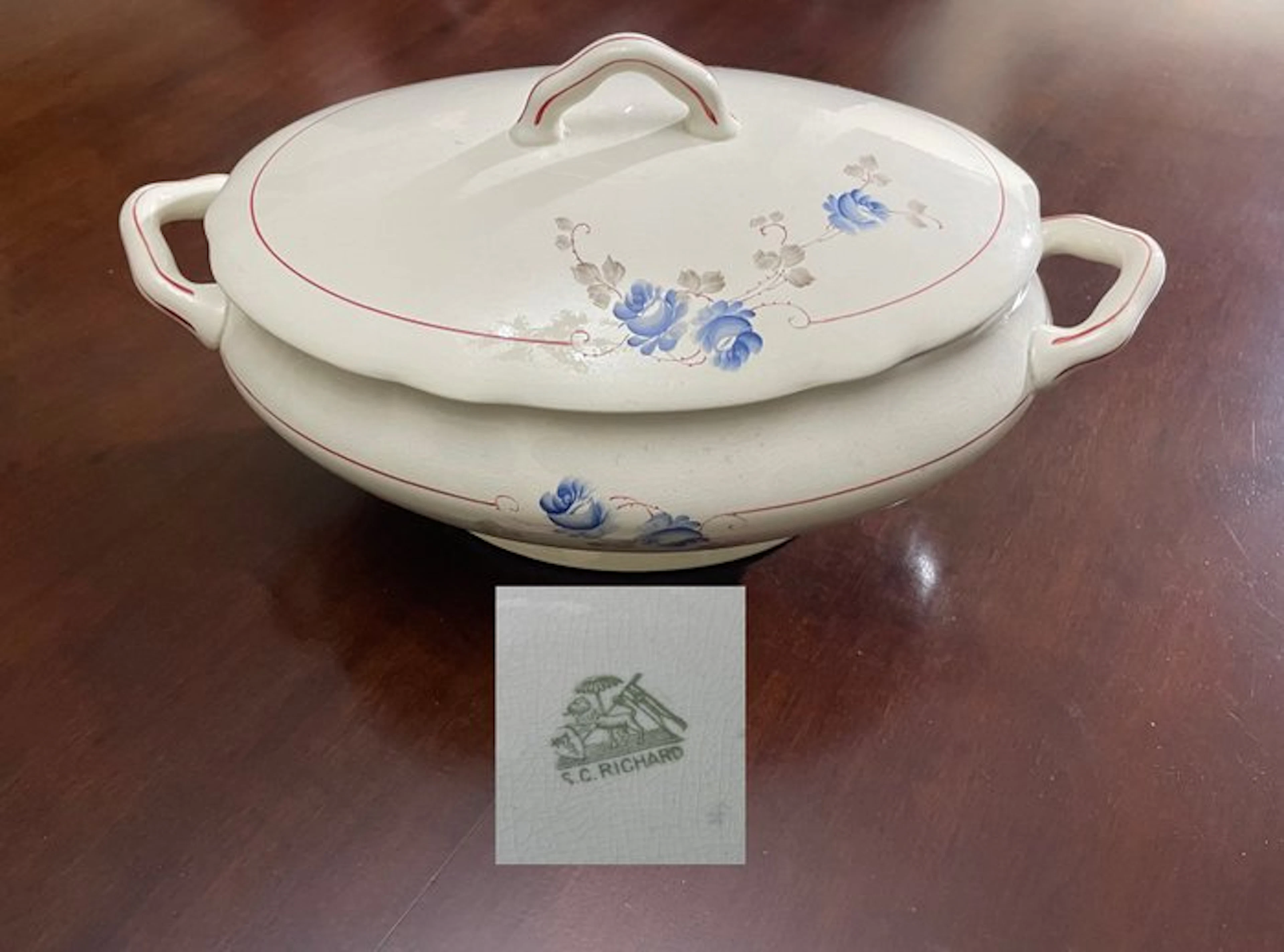 Richard Ginori - 1890-1900 - Dipinta a mano - Ottima - Tureen - Ceramic