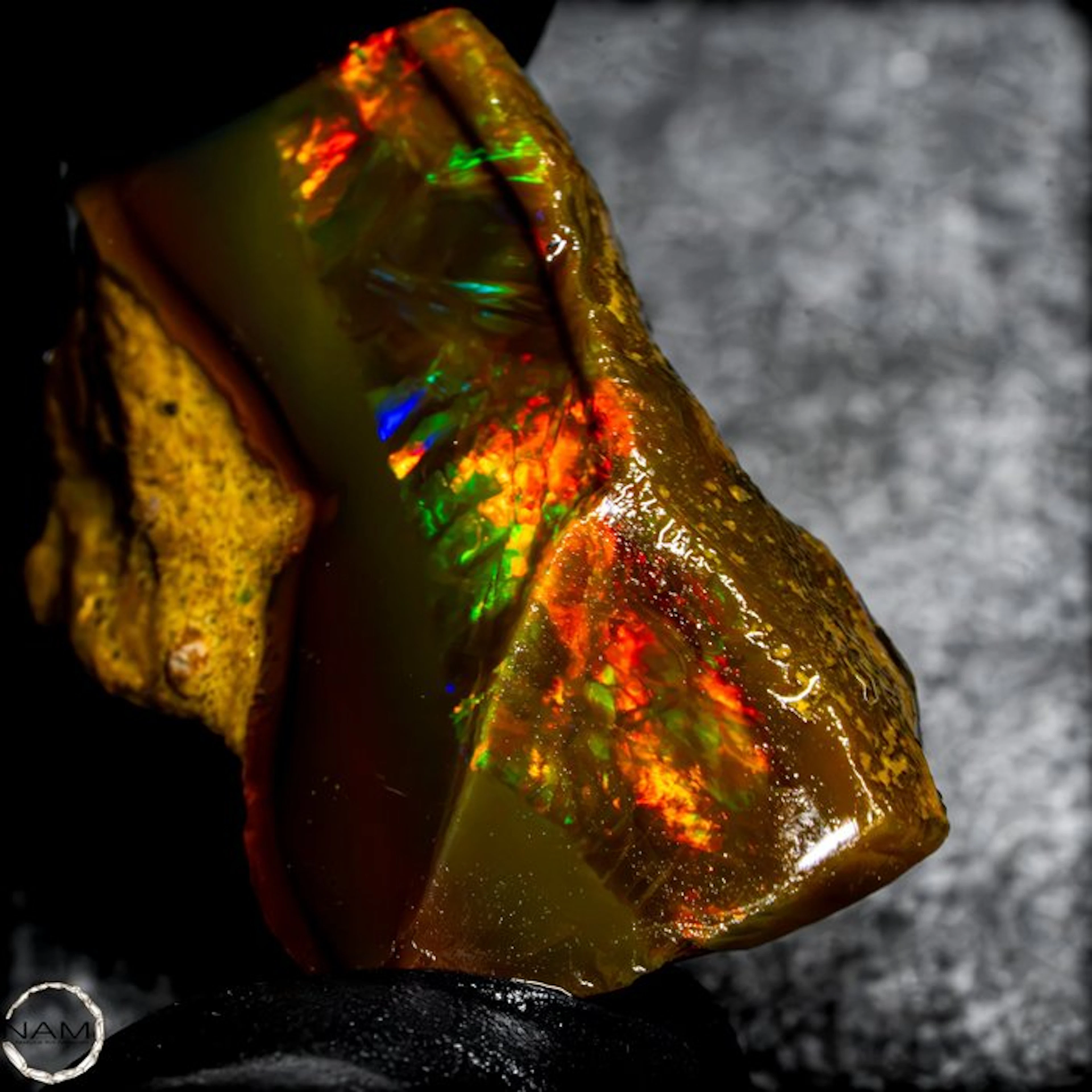 Color Dance of Life – Rare Ethiopian Opal 54.75 ct- 10.95 g