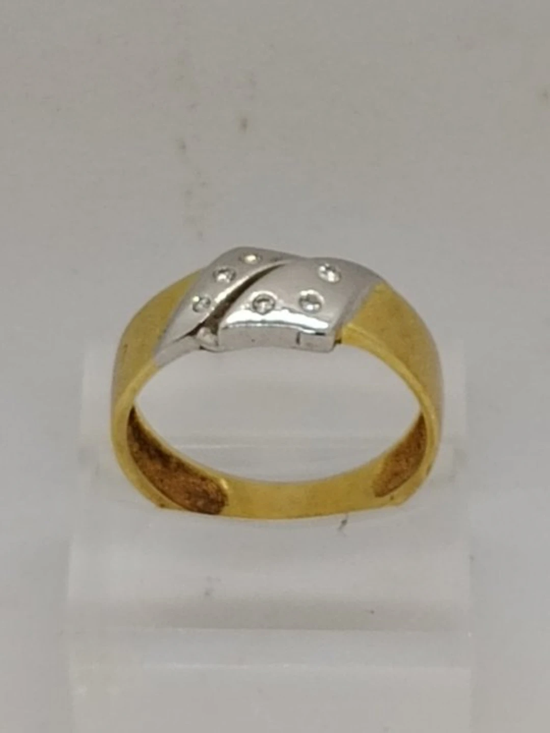 Ring - 18 kt. Yellow gold, White gold Diamond (Natural)